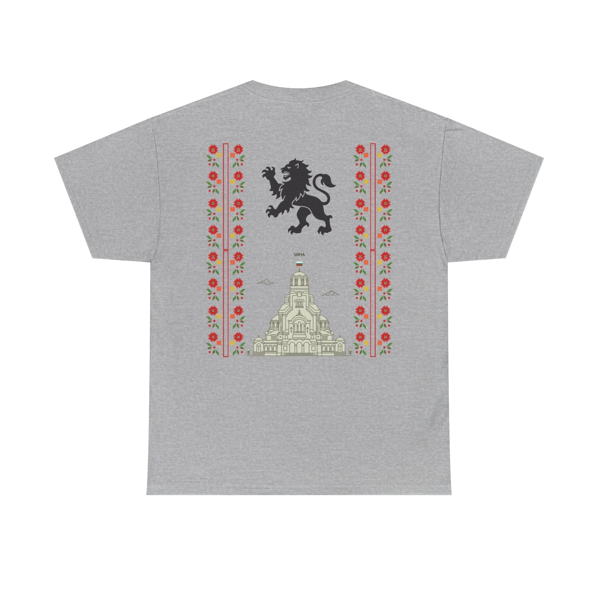 Bulgaria Balkan Blood Unisex Heavy Cotton Tee, Vintage Floral Graphic Shirt, Cultural Heritage Top, Gift for Travelers, Heritage Celebration Apparel