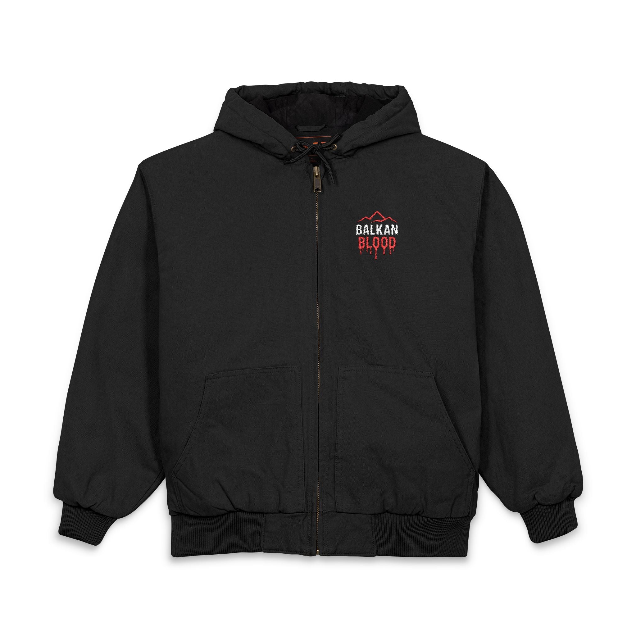 Men's Embroidered Hooded Jacket