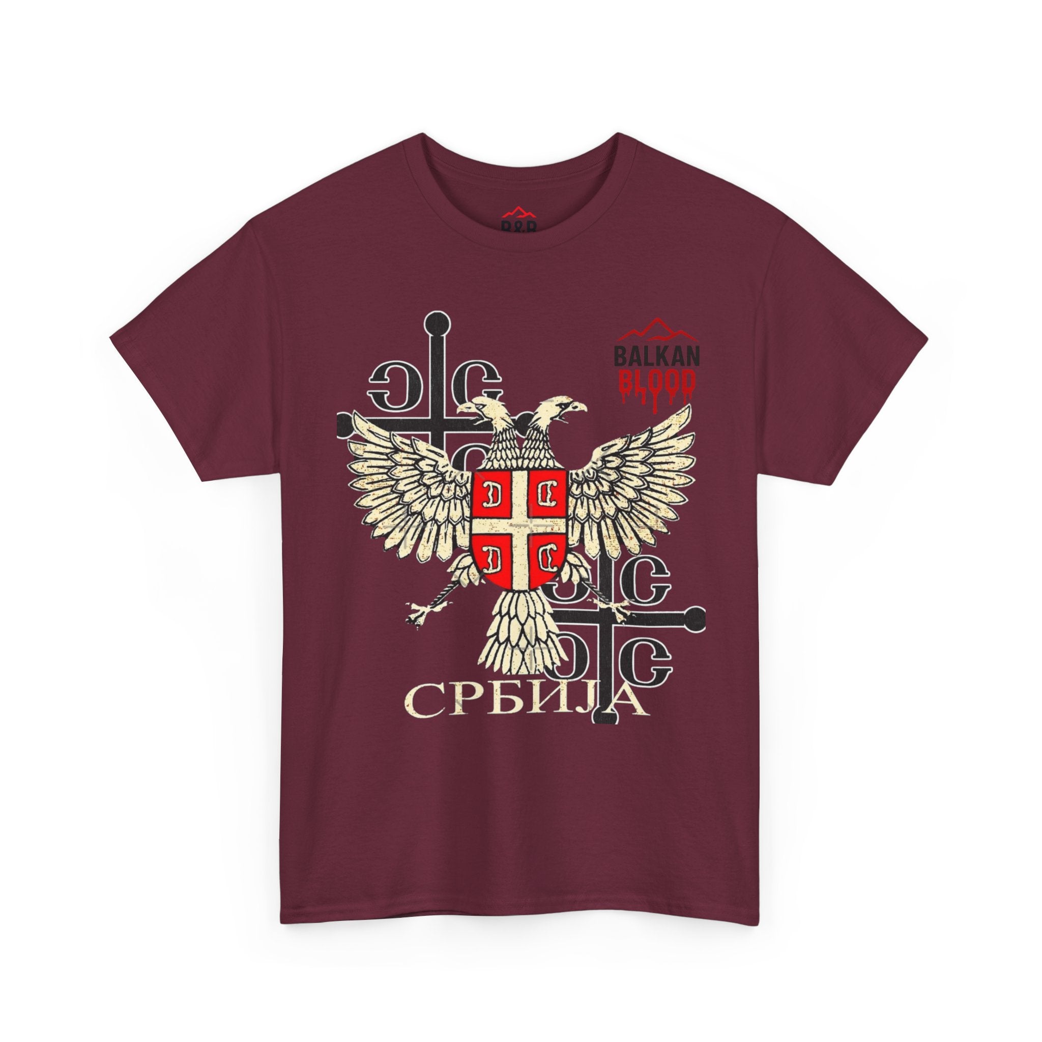Serbian Heritage Tee, Balkan Blood Shirt, Unisex Cotton T-shirt