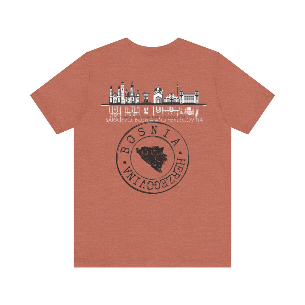 Bosnia Heritage Unisex Tee, Travel Shirt, Cultural Pride, Souvenir T-Shirt, Gift for Travelers, Adventure Apparel