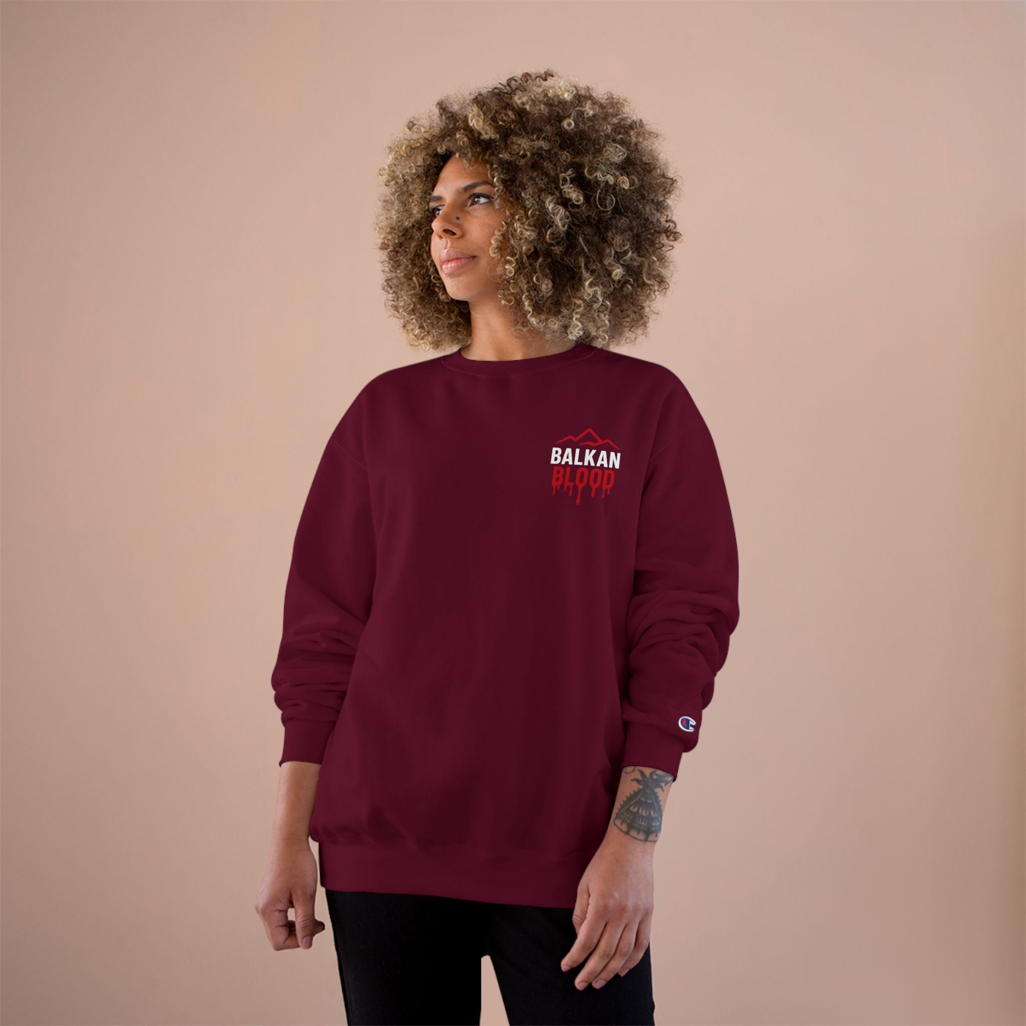 Balkan Blood Champion Sweatshirt - Cozy Urban Style