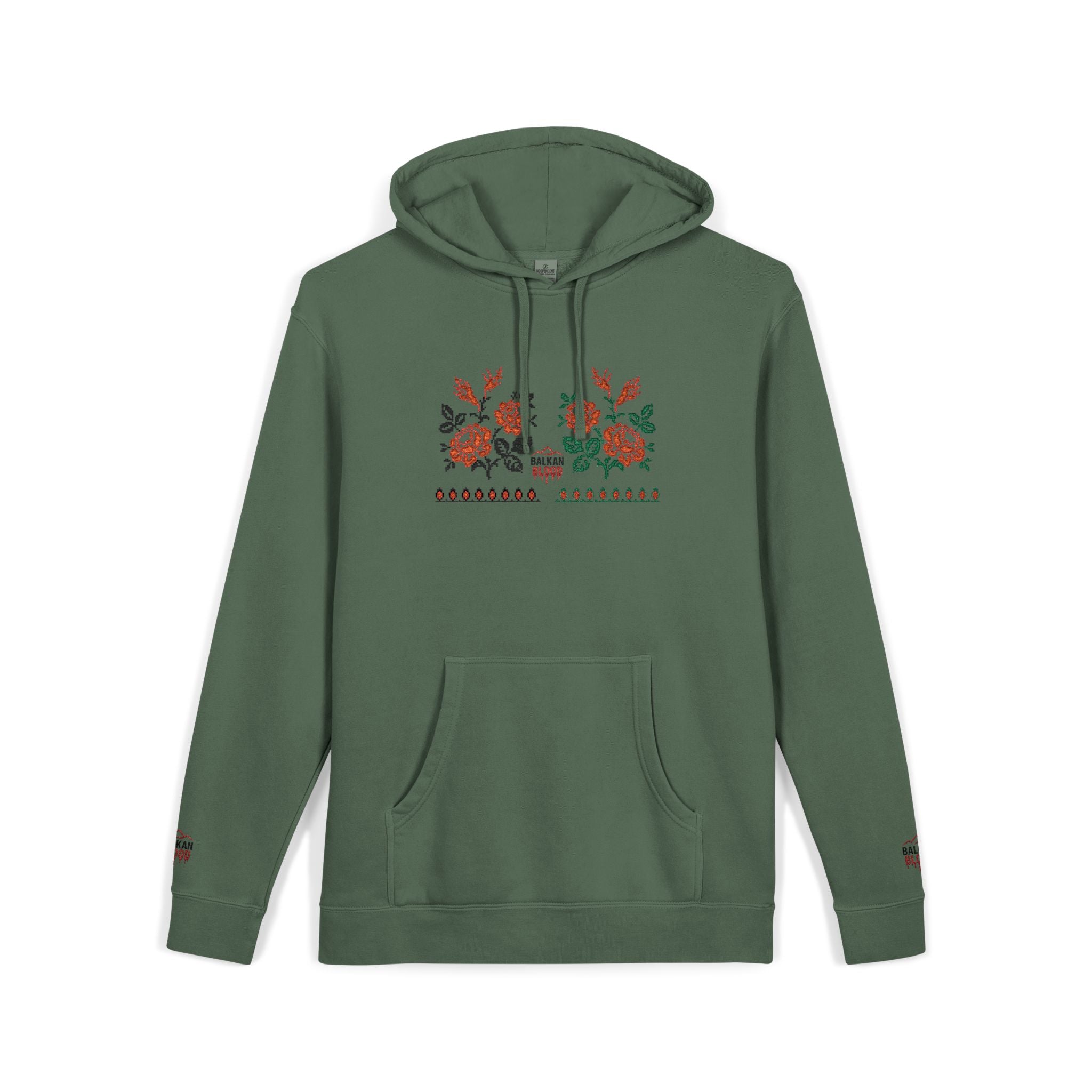 Embroidered Flower Hoodie, Cozy Unisex Sweatshirt, Cute Casual Wear, Spring Fashion, Gift for Her