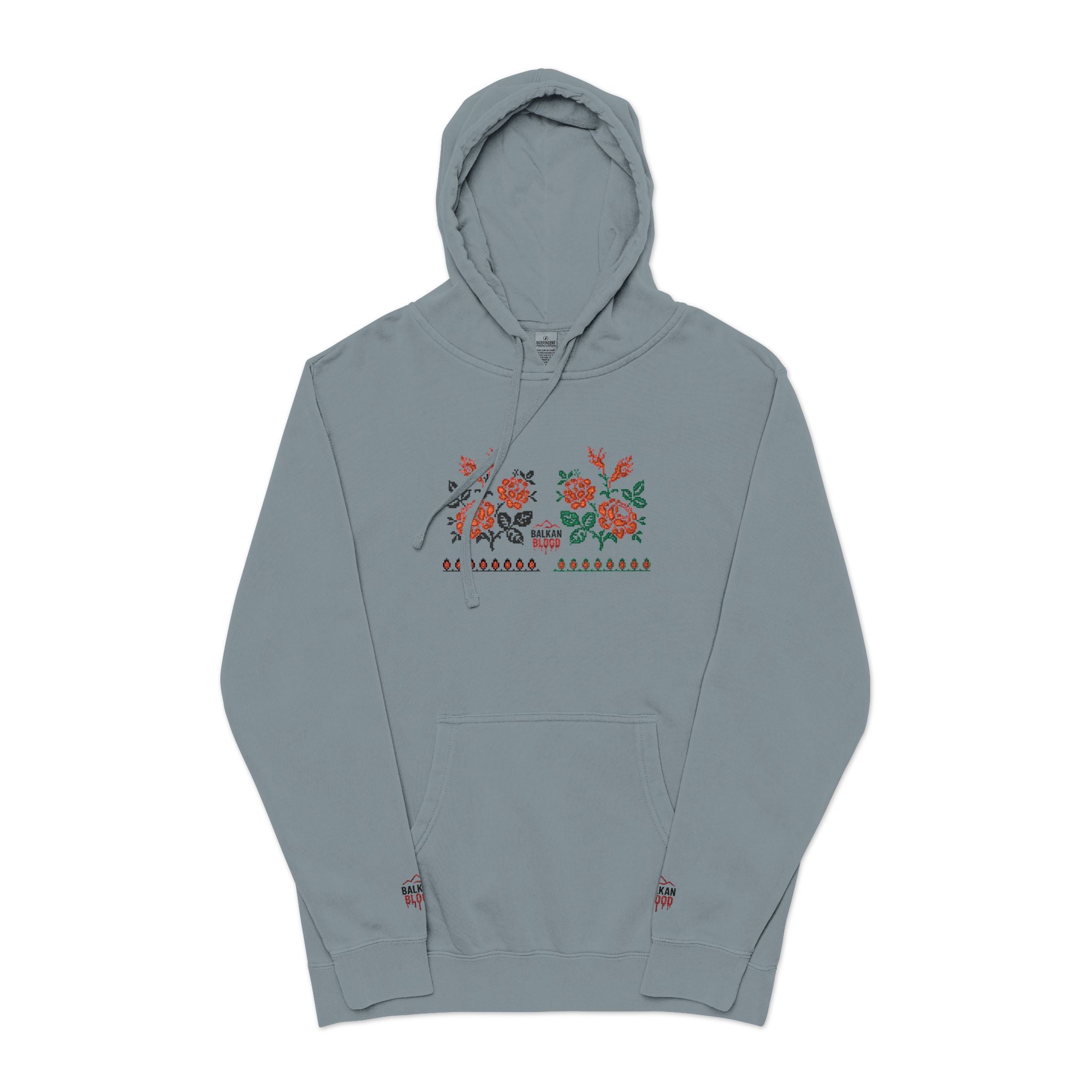 Embroidered Flower Hoodie, Cozy Unisex Sweatshirt, Cute Casual Wear, Spring Fashion, Gift for Her