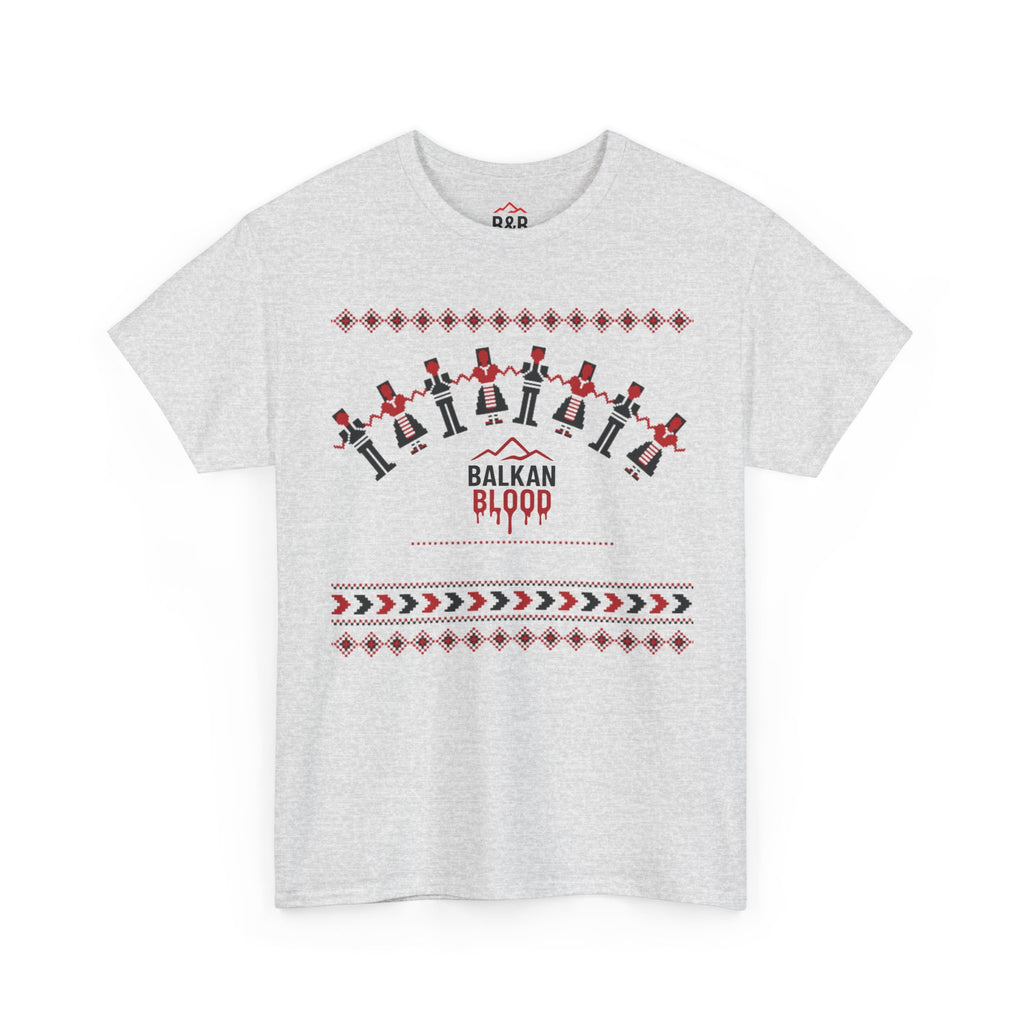 Balkan Blood Graphic Tee, Celebratory Unisex Cotton Shirt