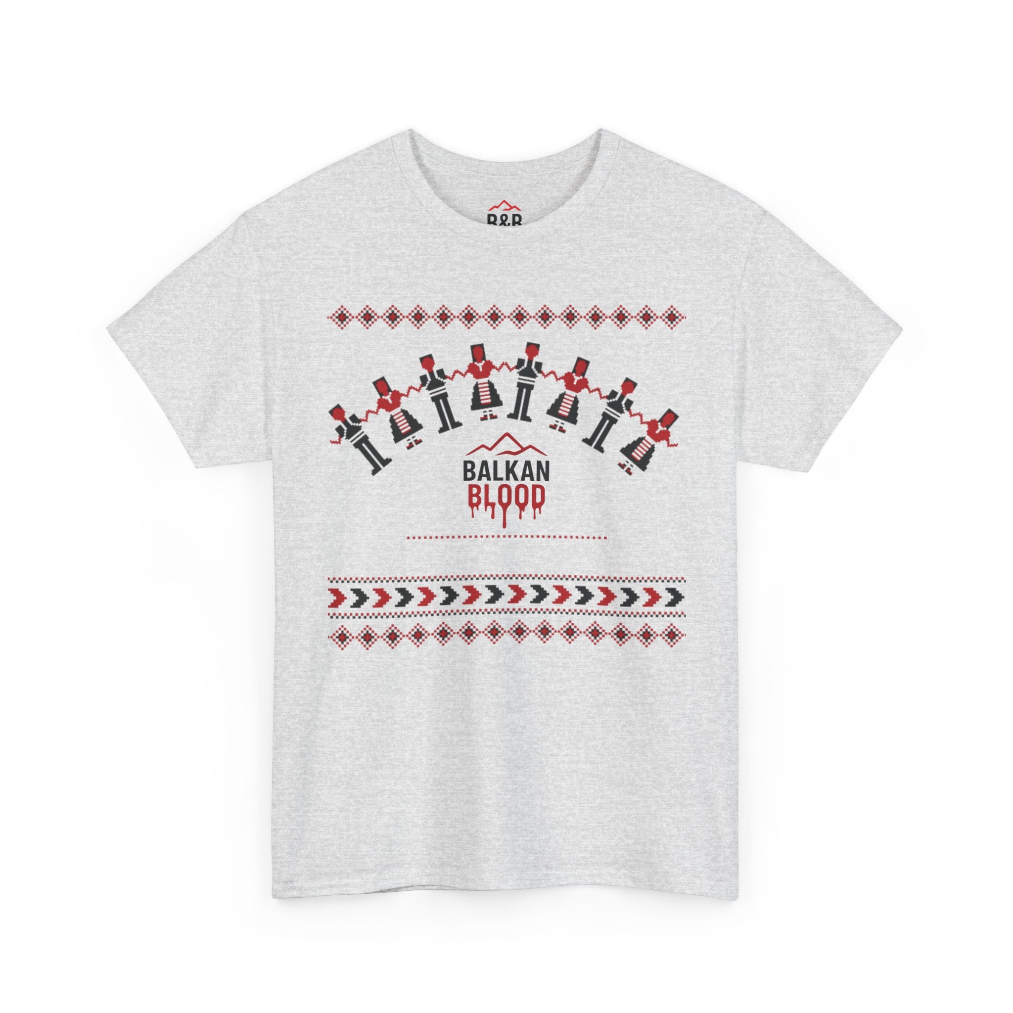 Balkan Blood Graphic Tee, Celebratory Unisex Cotton Shirt