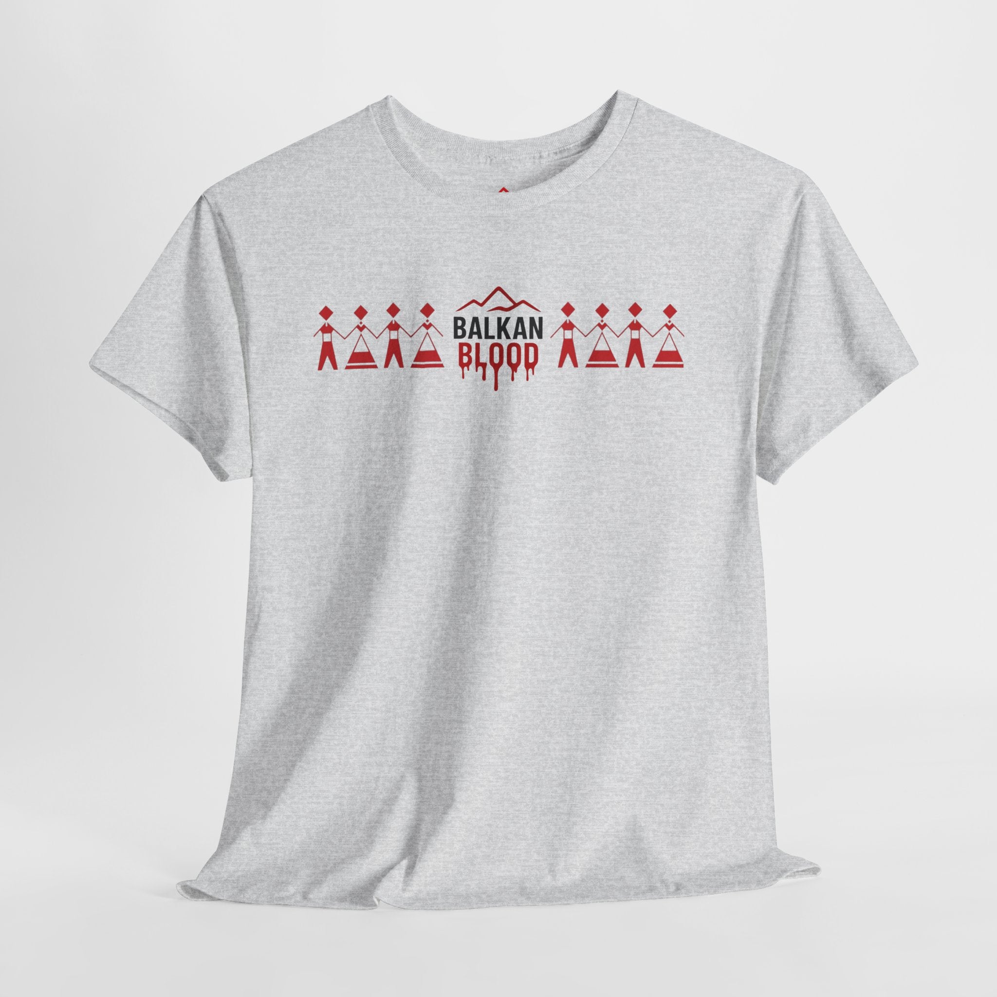 Balkan Blood Unisex Heavy Cotton Tee, Ethnic Pride Shirt, Gift for Balkans, Travel Tee, Stylish Casual Wear, Balkan States Design