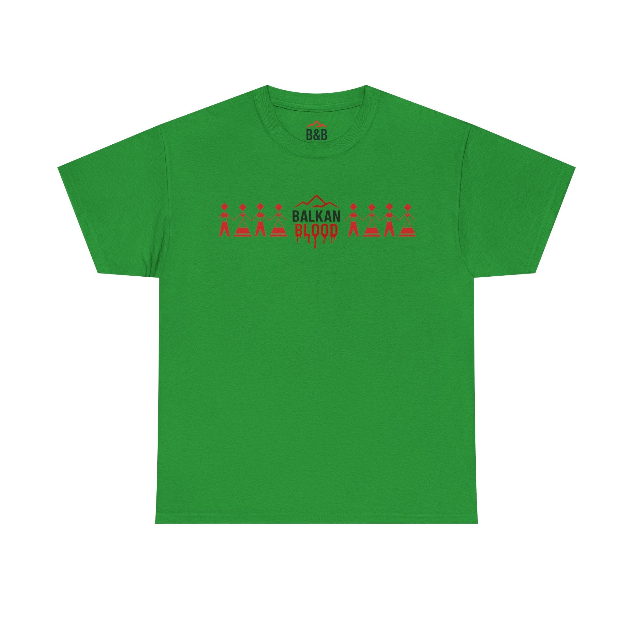 Balkan Blood Unisex Heavy Cotton Tee, Ethnic Pride Shirt, Gift for Balkans, Travel Tee, Stylish Casual Wear, Balkan States Design