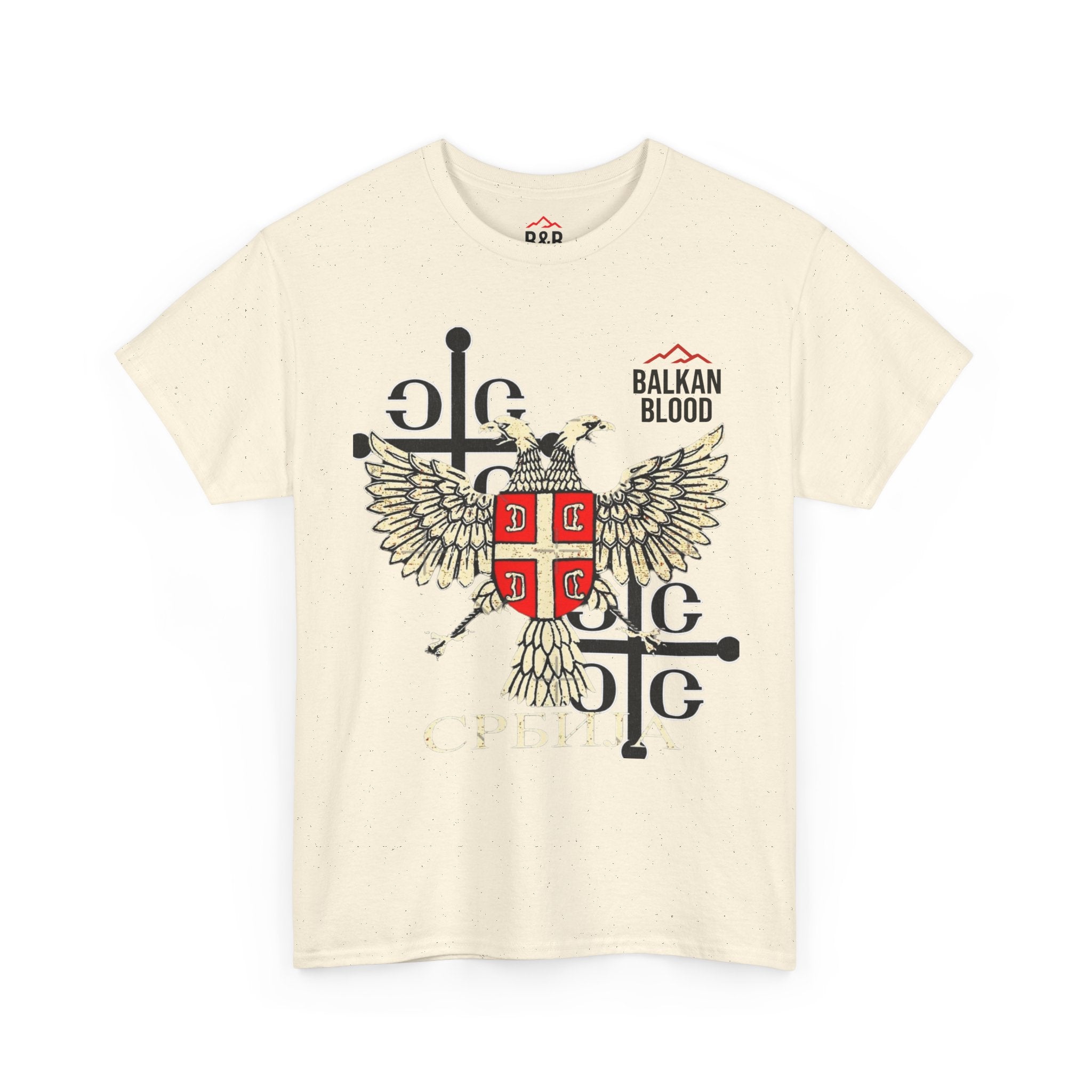 Serbian Heritage Tee, Balkan Blood Shirt, Unisex Cotton T-shirt, Cultural Pride Wear, Travel-inspired Apparel