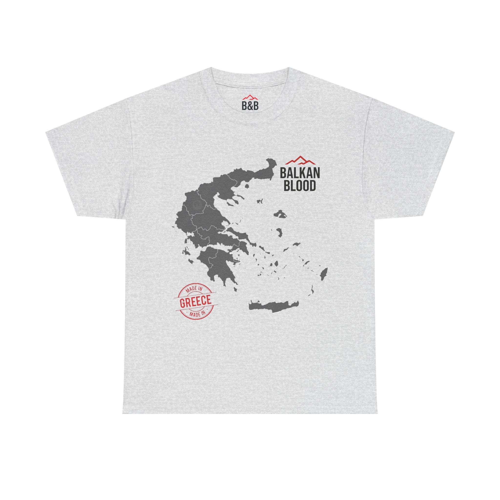 Balkan Blood Tee | Unisex Heavy Cotton T-Shirt, Greece Souvenir Shirt, Travel Gift, Casual Wear, Unique Graphic Tee