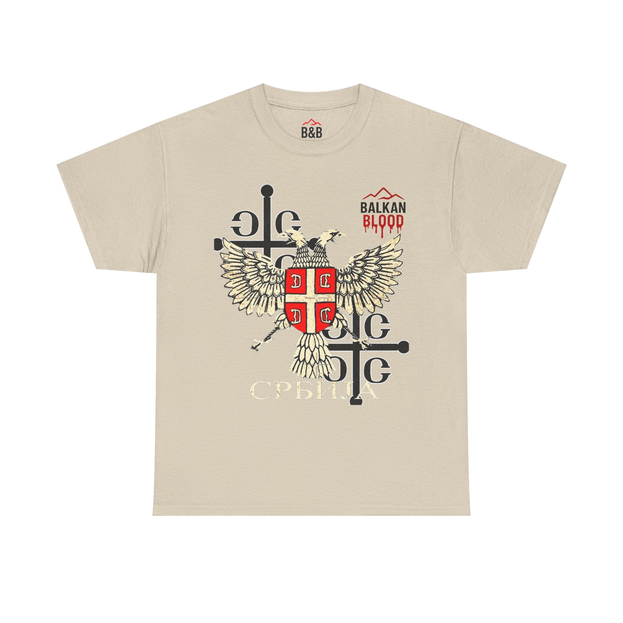 Serbian Heritage Tee, Balkan Blood Shirt, Unisex Cotton T-shirt