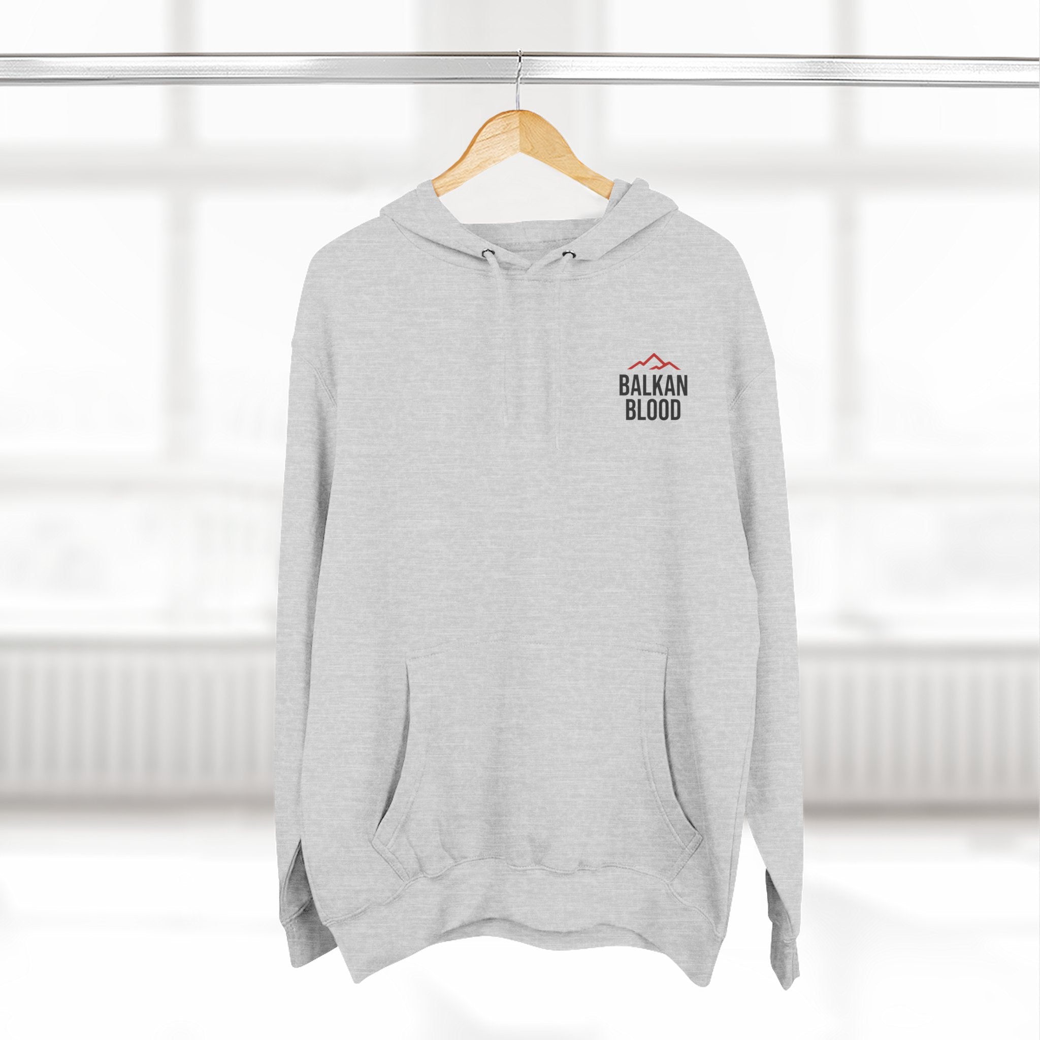 Balkan Blood Hoodie - Cozy Fleece Sweatshirt for Outdoor Adventures, Gifts for Nature Lovers, Hiking, Travel, Casual Wear
