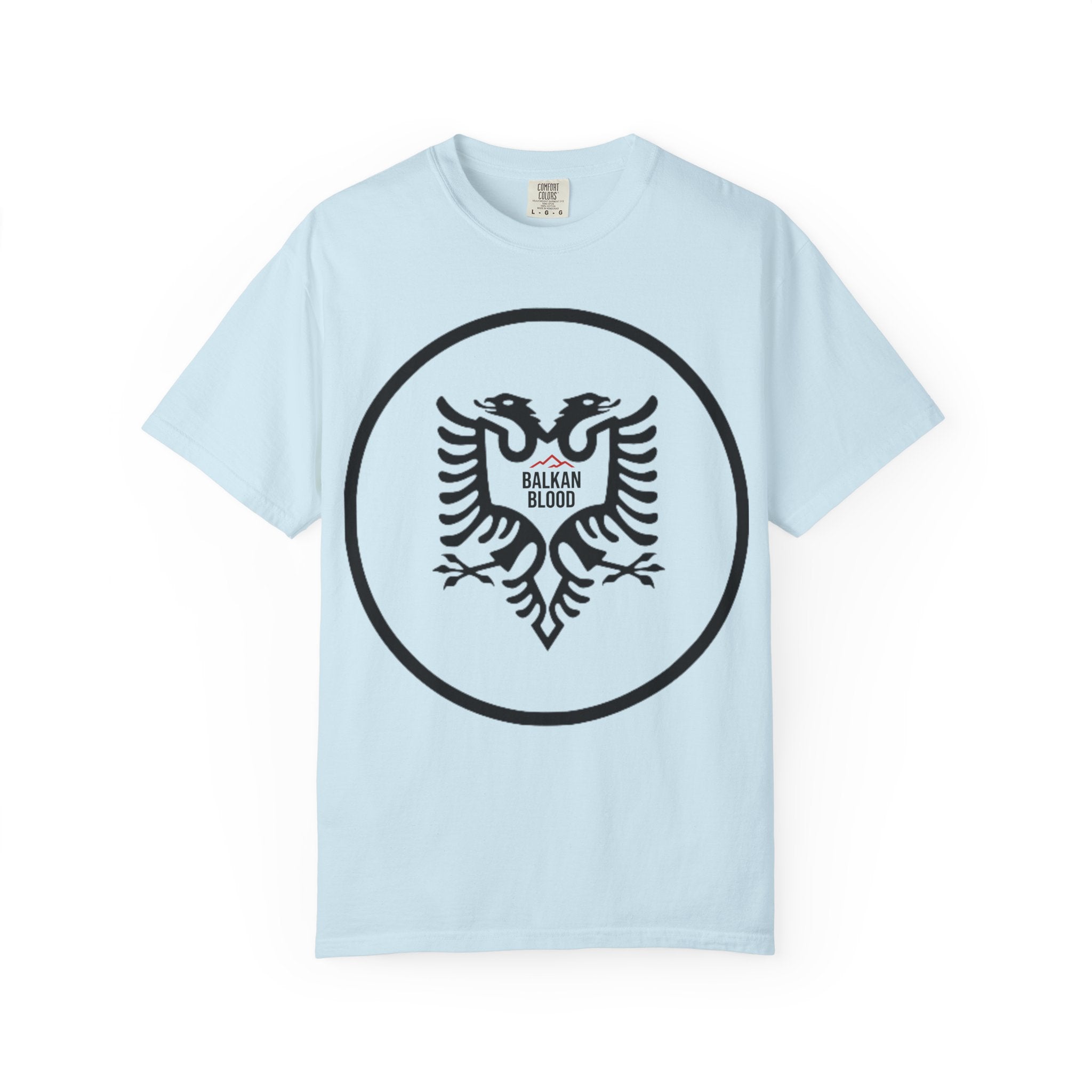 Albanian Balkan Heritage T-Shirt - Unisex Garment-Dyed Tee, Albania Pride Apparel, Cultural Gift, Travel Souvenir, Festival Wear