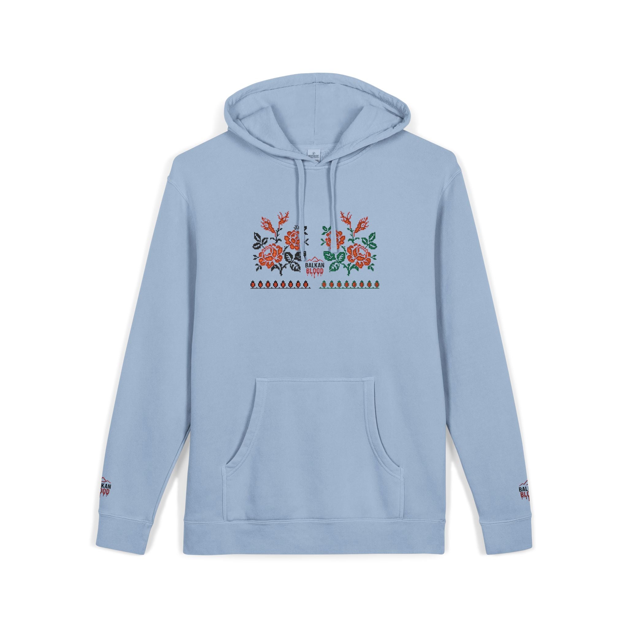 Embroidered Flower Hoodie, Cozy Unisex Sweatshirt, Cute Casual Wear, Spring Fashion, Gift for Her