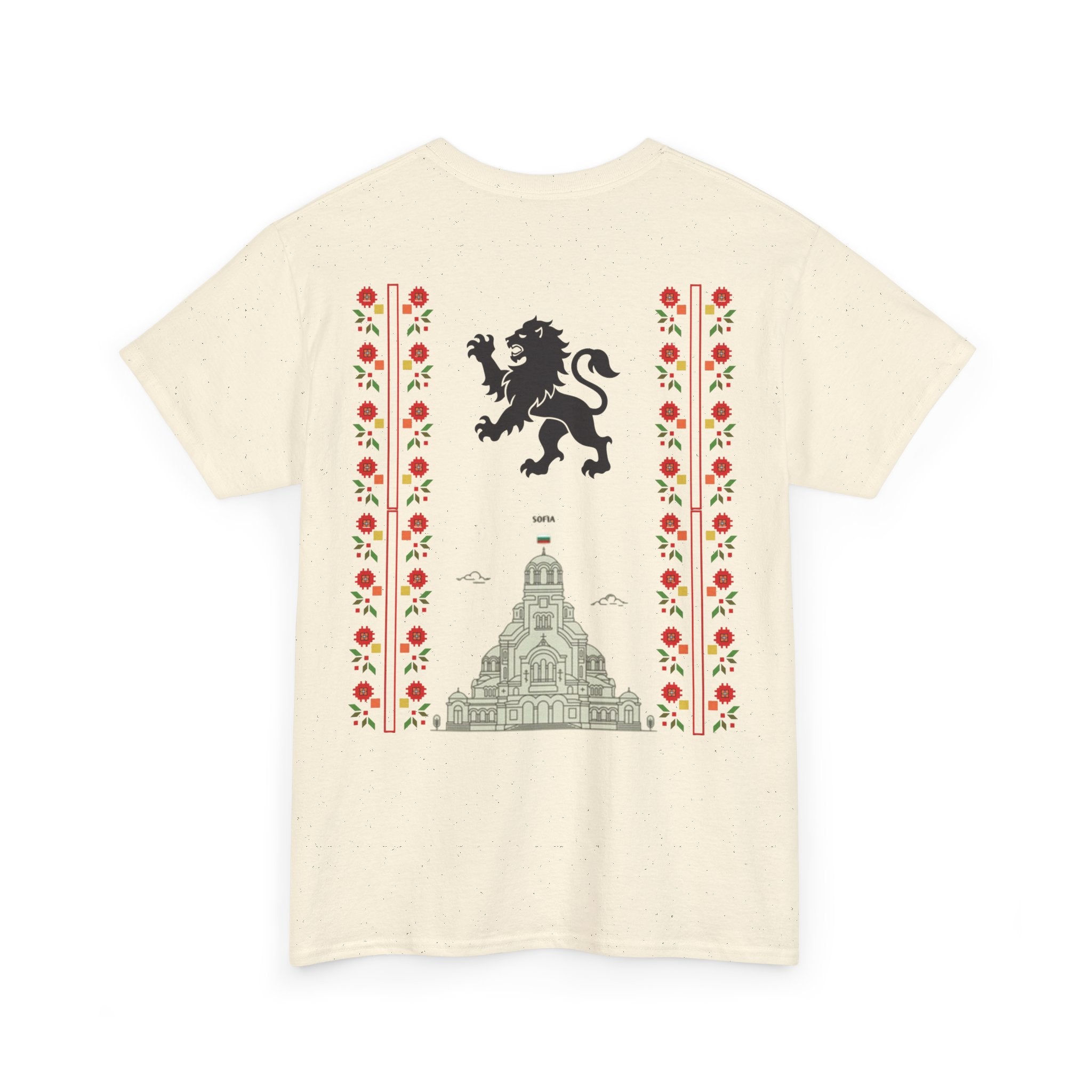 Bulgaria Balkan Blood Unisex Heavy Cotton Tee, Vintage Floral Graphic Shirt, Cultural Heritage Top, Gift for Travelers, Heritage Celebration Apparel
