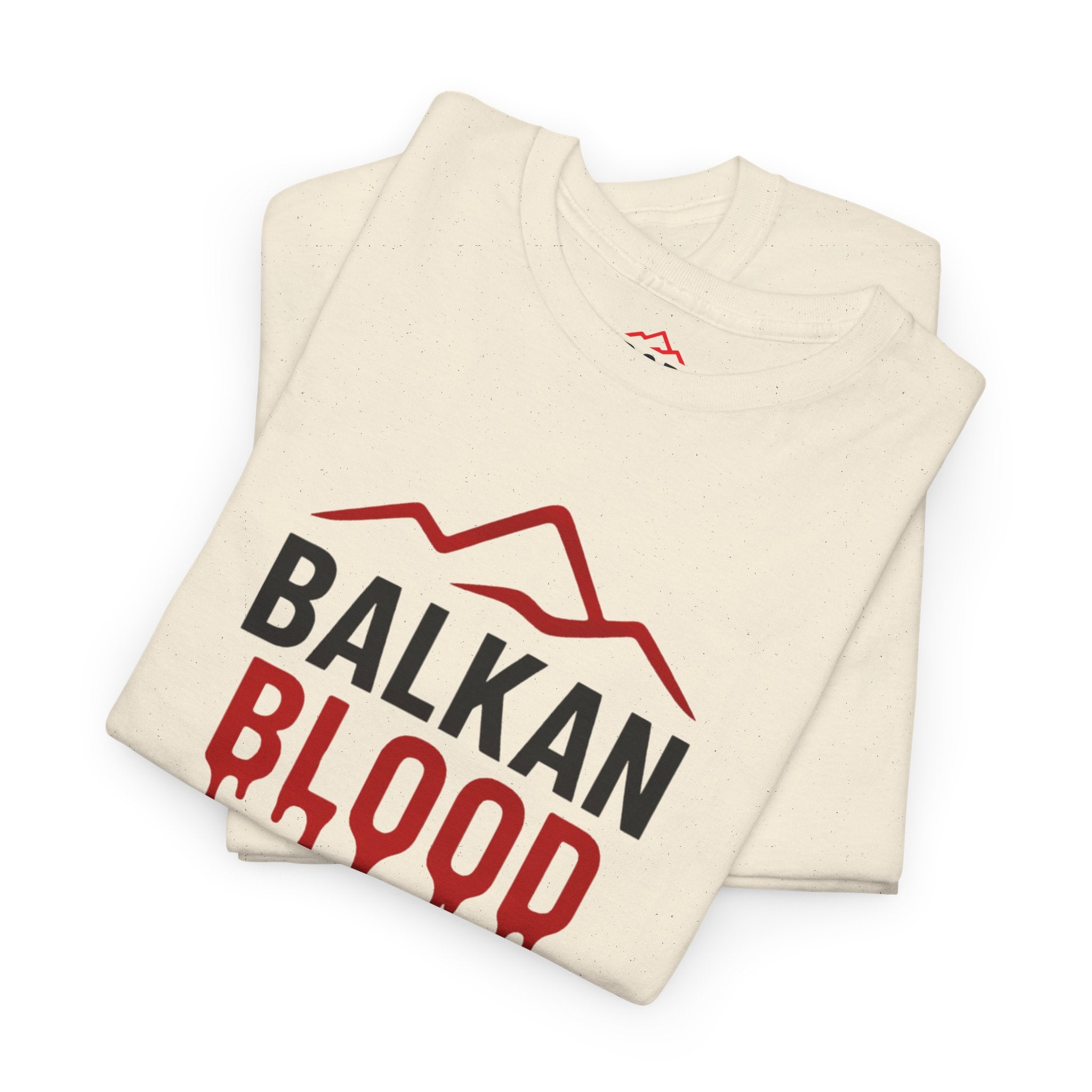Balkan Blood T-Shirt — Heritage Graphic Tee with Multilingual “Blood” Back Print