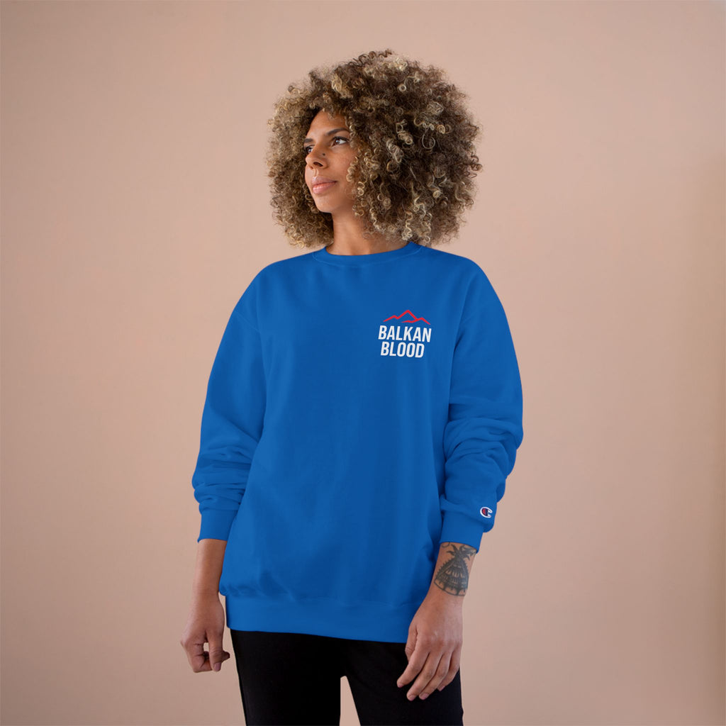 Balkan Blood Champion Sweatshirt - Cozy Urban Style, Unisex Gift, Casual Wear, Travel Apparel, Perfect for Chill Days