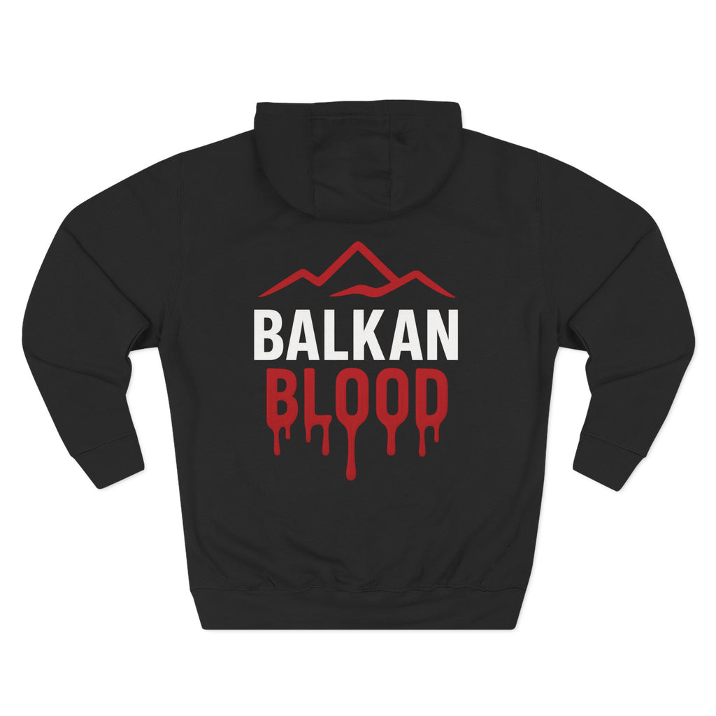 Balkan Blood Hoodie - Cozy Fleece Sweatshirt for Outdoor Adventures