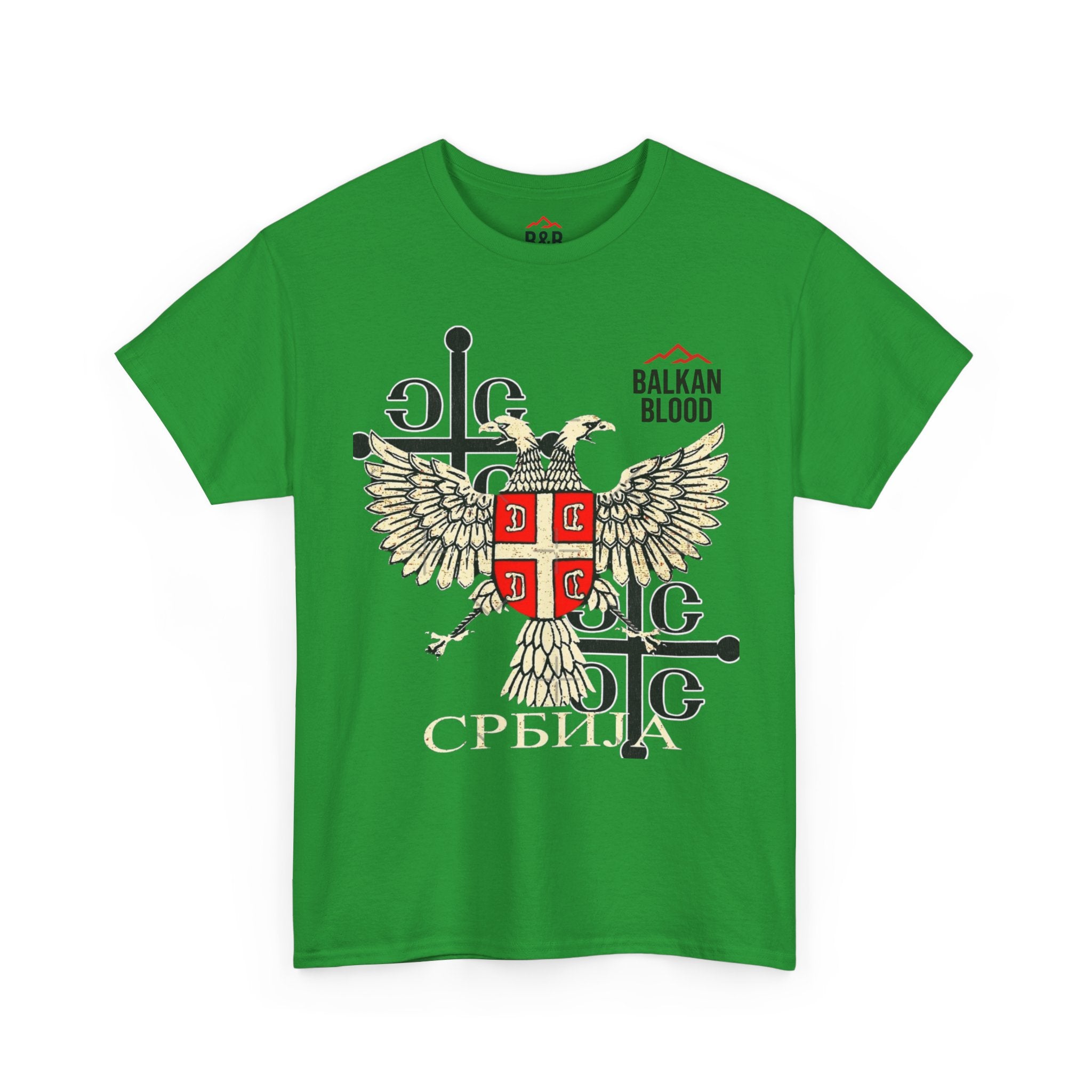Serbian Heritage Tee, Balkan Blood Shirt, Unisex Cotton T-shirt, Cultural Pride Wear, Travel-inspired Apparel