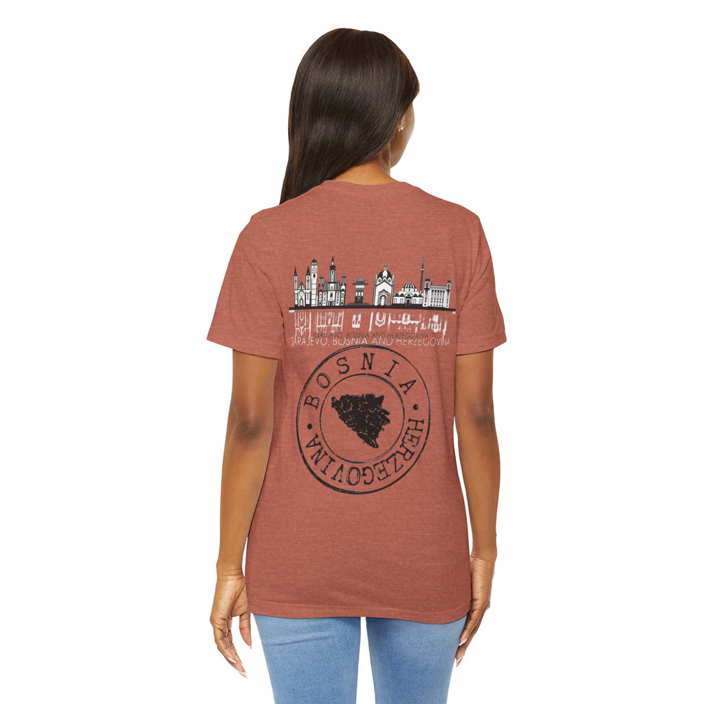 Bosnia Heritage Unisex Tee, Cultural Pride,