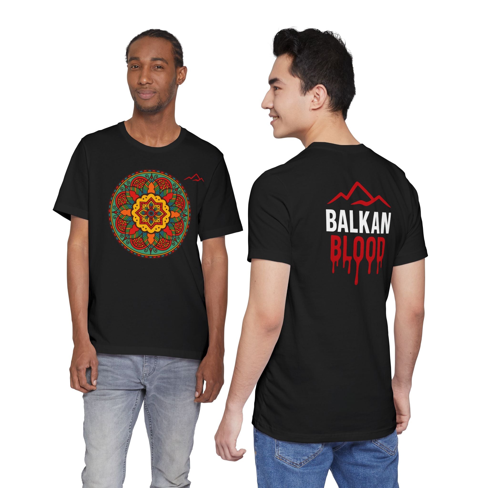 Balkan Blood Tee — Red Drip Logo