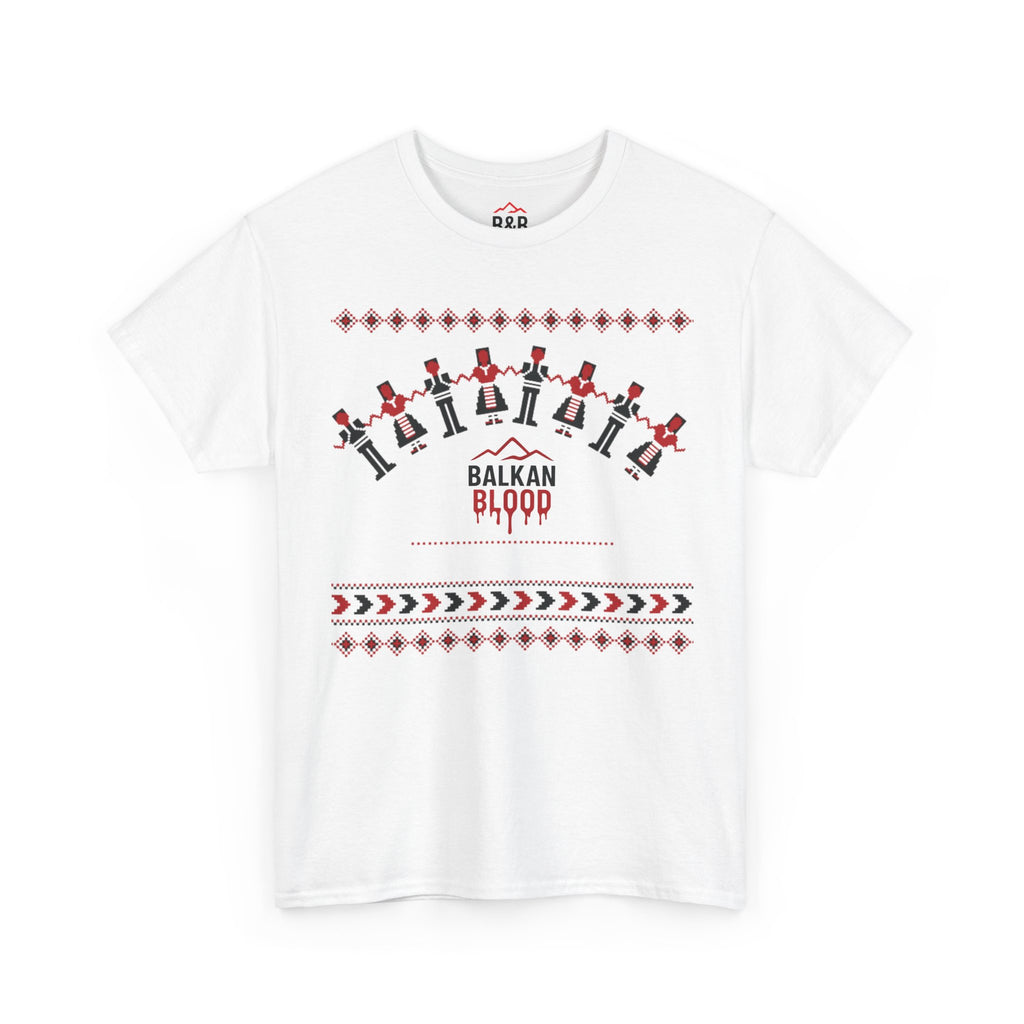 Balkan Blood Graphic Tee, Celebratory Unisex Cotton Shirt