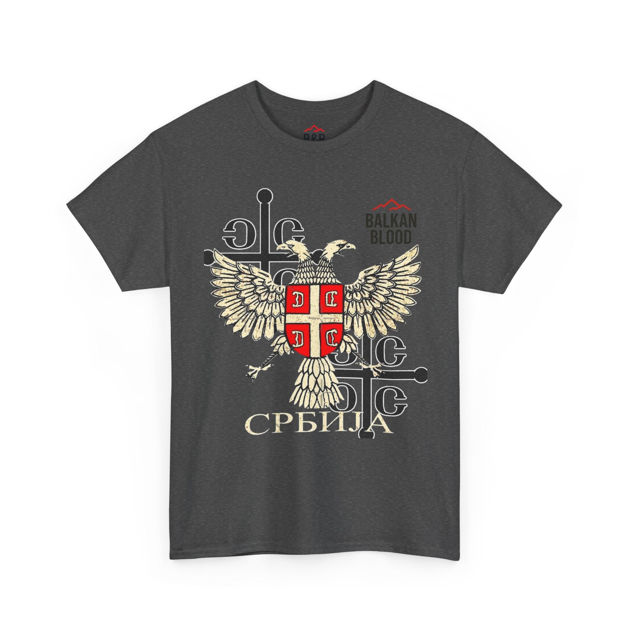 Serbian Heritage Tee, Balkan Blood Shirt, Unisex Cotton T-shirt, Cultural Pride Wear, Travel-inspired Apparel