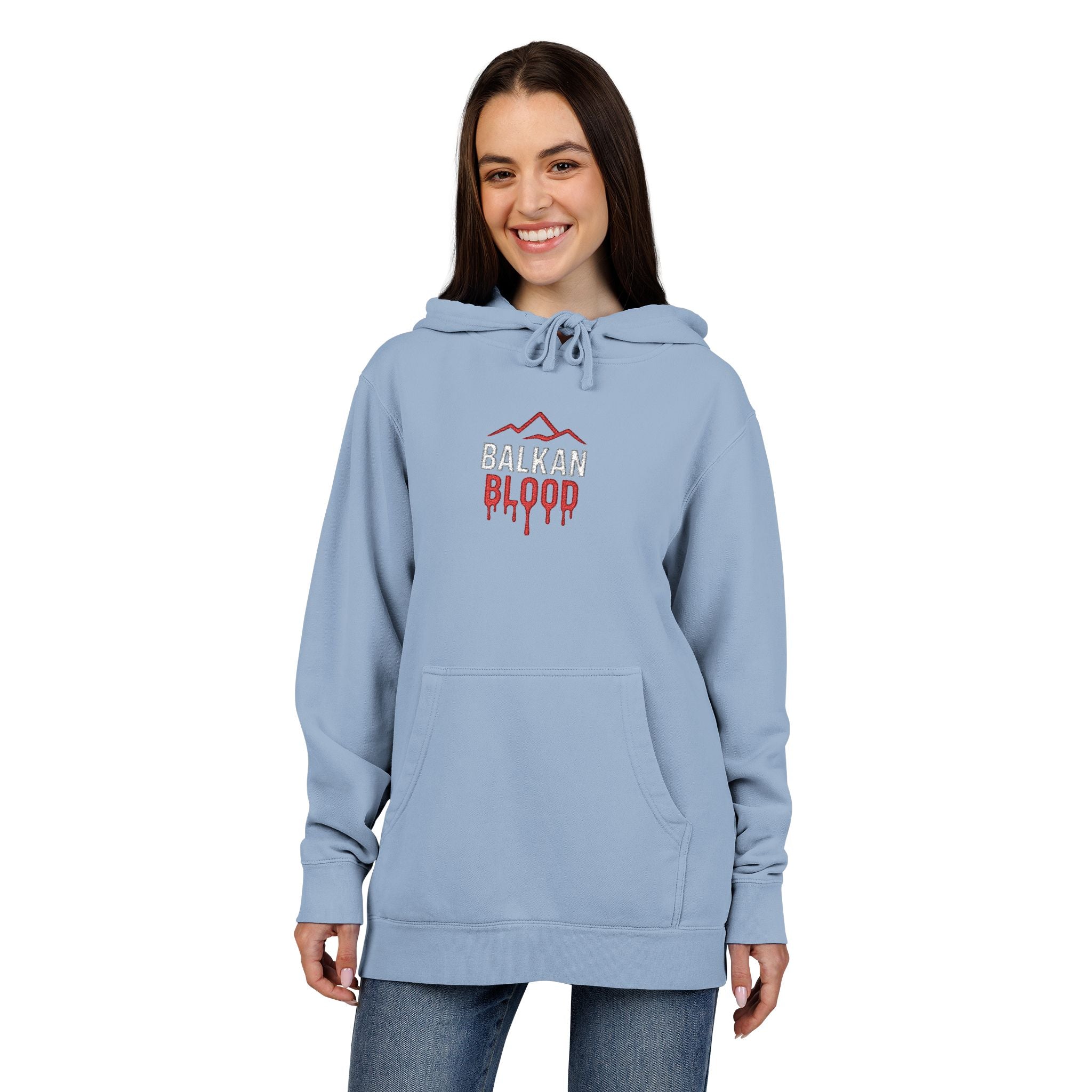 Unisex Pigment-Dyed Hoodie (Embroidery)