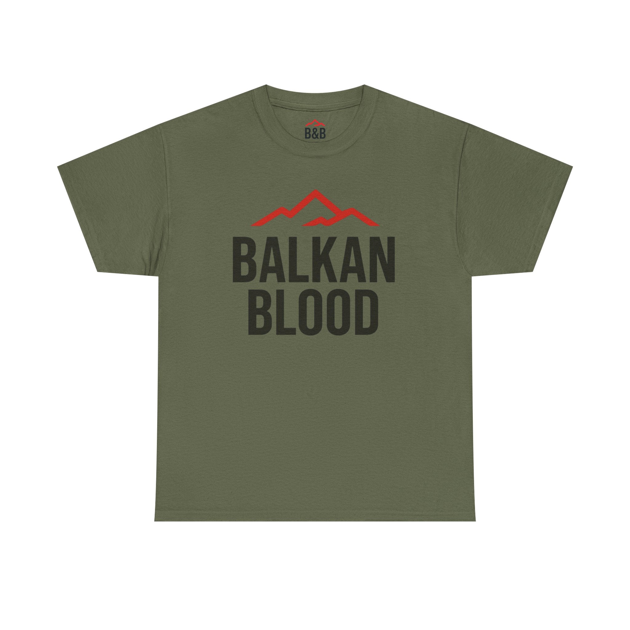 Balkan Blood Unisex Heavy Cotton Tee | Heritage Shirt, Travel Tee, Gift for Balkan Lovers, Cultural Pride, Casual Wear