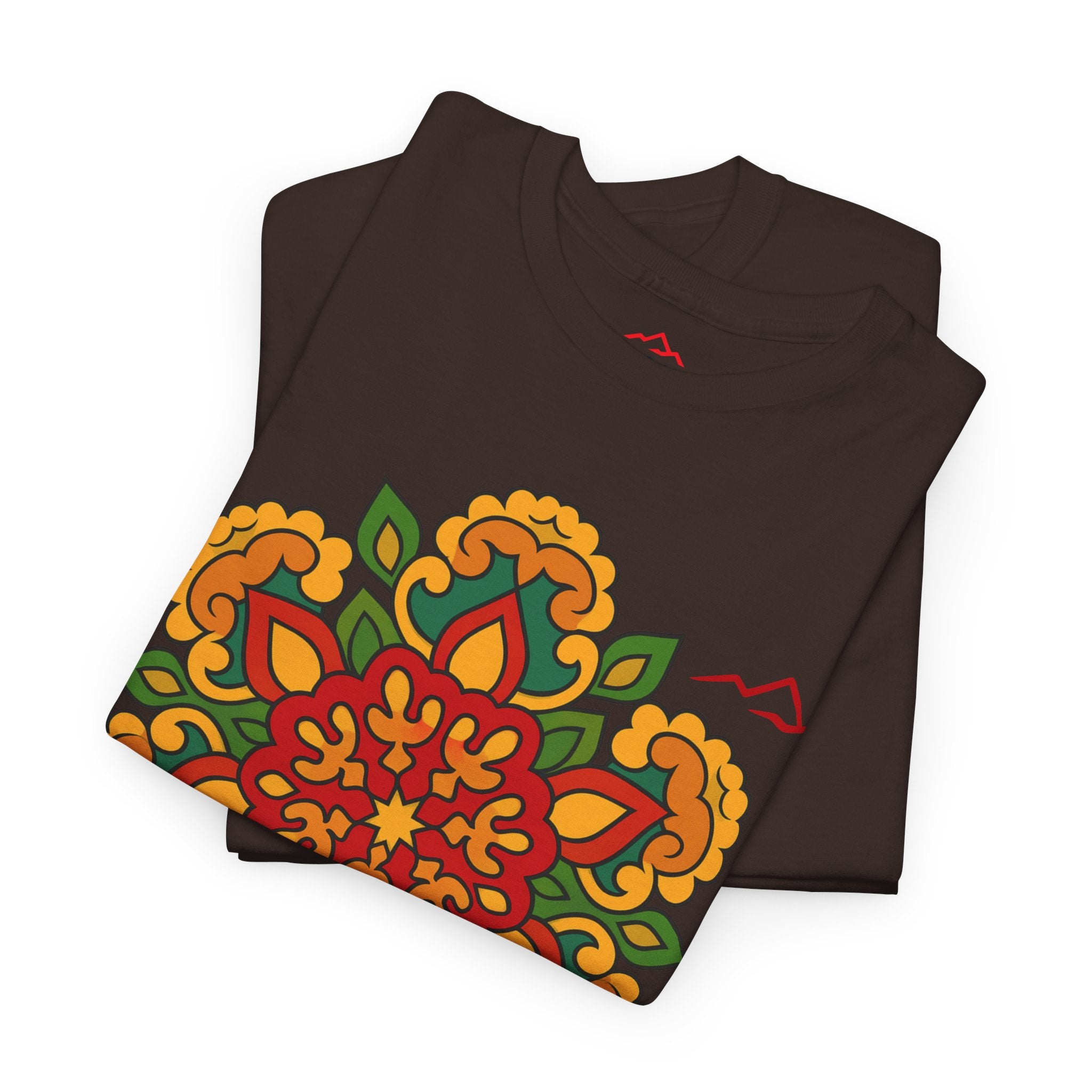 Balkan Blood T‑Shirt — Traditional Balkan Floral Medallion