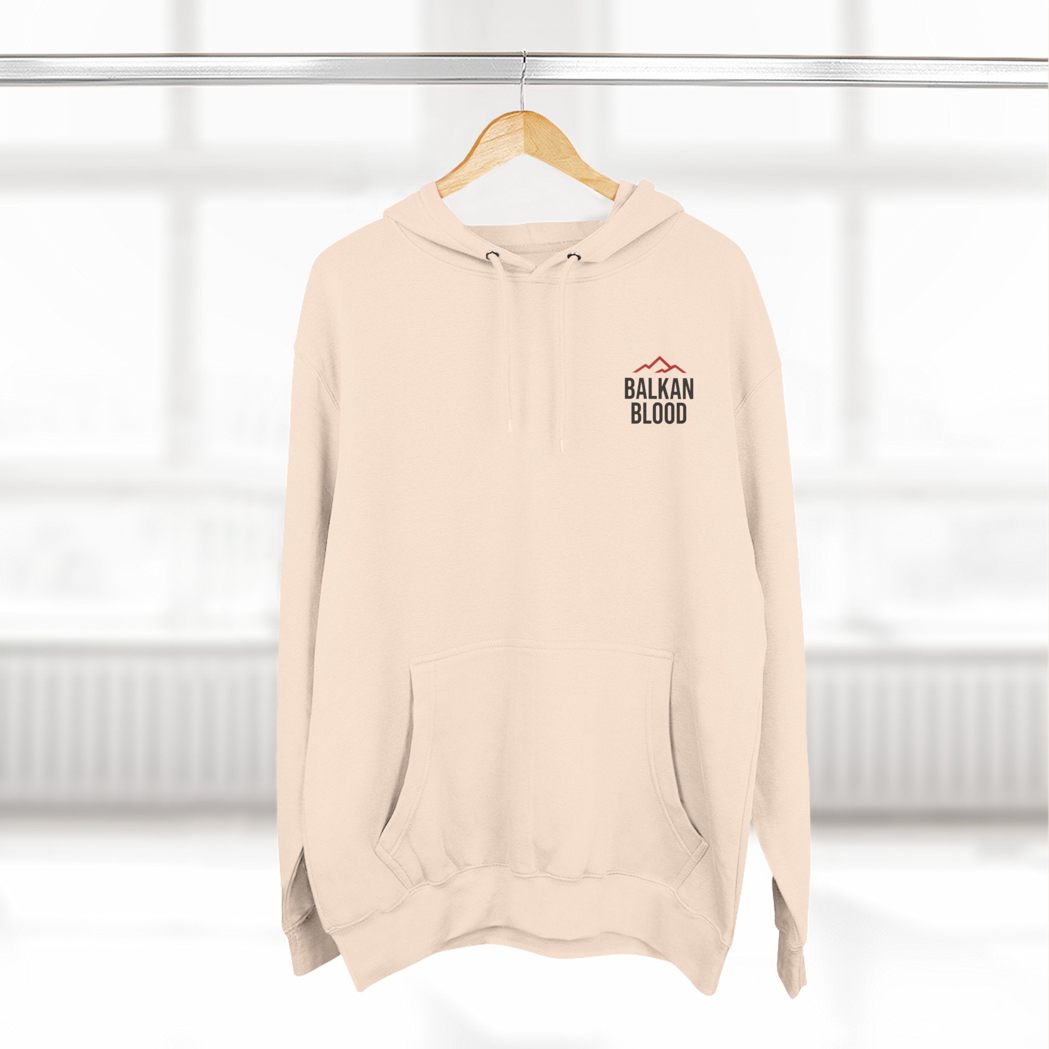 Balkan Blood Hoodie - Cozy Fleece Sweatshirt for Outdoor Adventures, Gifts for Nature Lovers, Hiking, Travel, Casual Wear