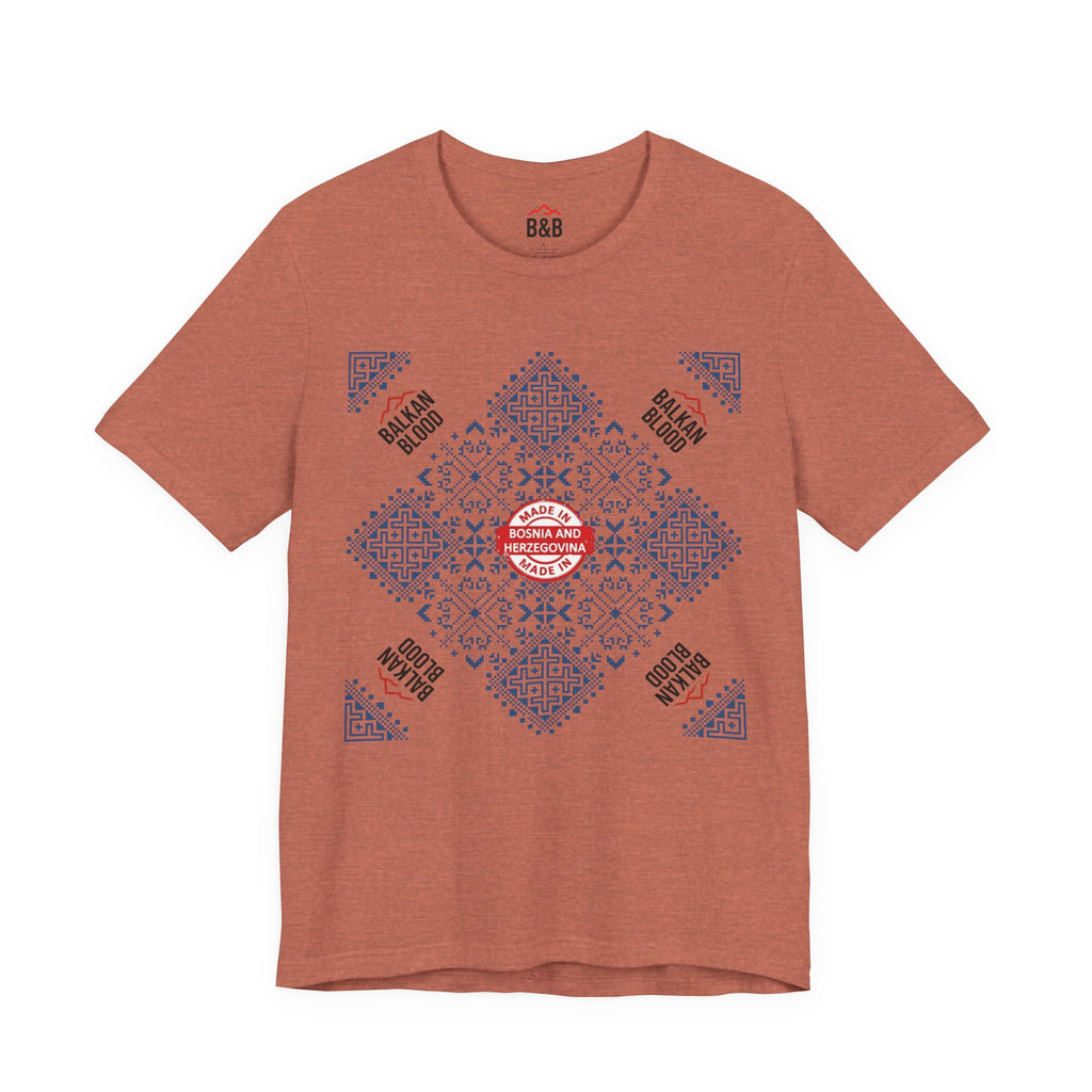 Bosnia Heritage Unisex Tee, Travel Shirt, Cultural Pride, Souvenir T-Shirt, Gift for Travelers, Adventure Apparel