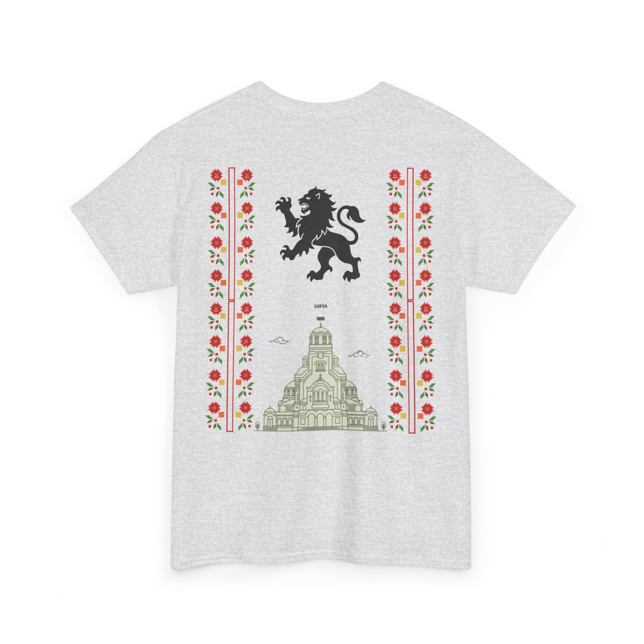 Bulgaria Balkan Blood Unisex Heavy Cotton Tee, Vintage Floral Graphic Shirt, Cultural Heritage Top, Gift for Travelers, Heritage Celebration Apparel