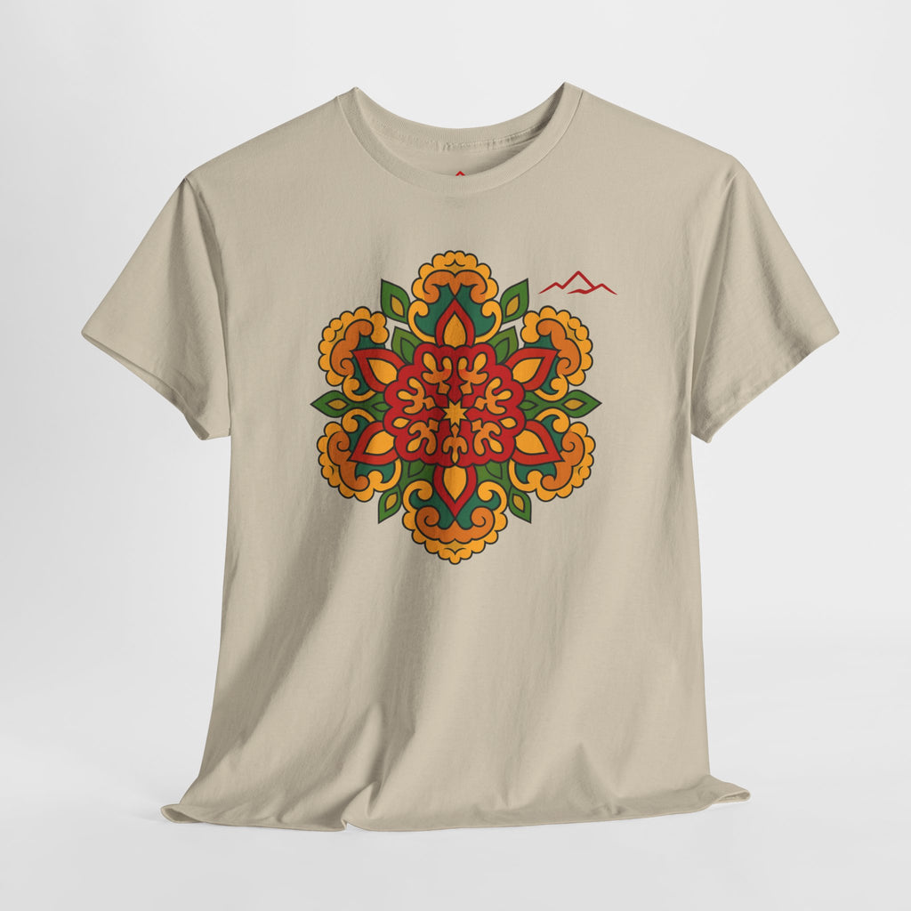 Balkan Blood T‑Shirt — Traditional Balkan Floral Medallion