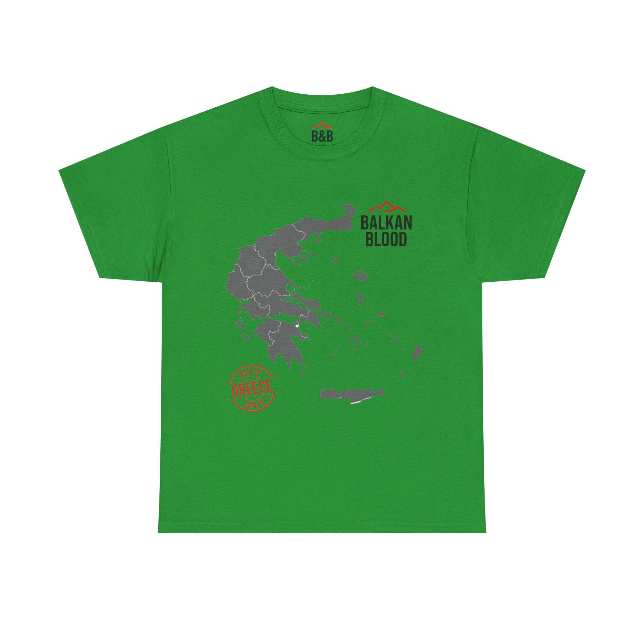 Balkan Blood Tee | Unisex Heavy Cotton T-Shirt, Greece Souvenir Shirt, Travel Gift, Casual Wear, Unique Graphic Tee