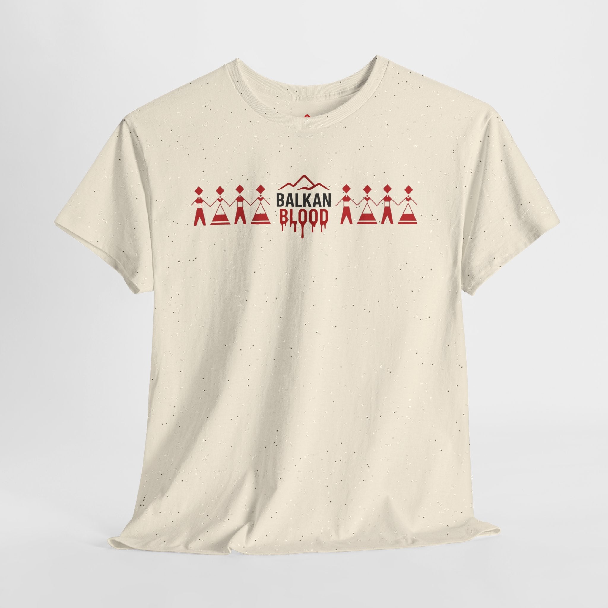 Balkan Blood Unisex Heavy Cotton Tee, Ethnic Pride Shirt, Gift for Balkans, Travel Tee, Stylish Casual Wear, Balkan States Design
