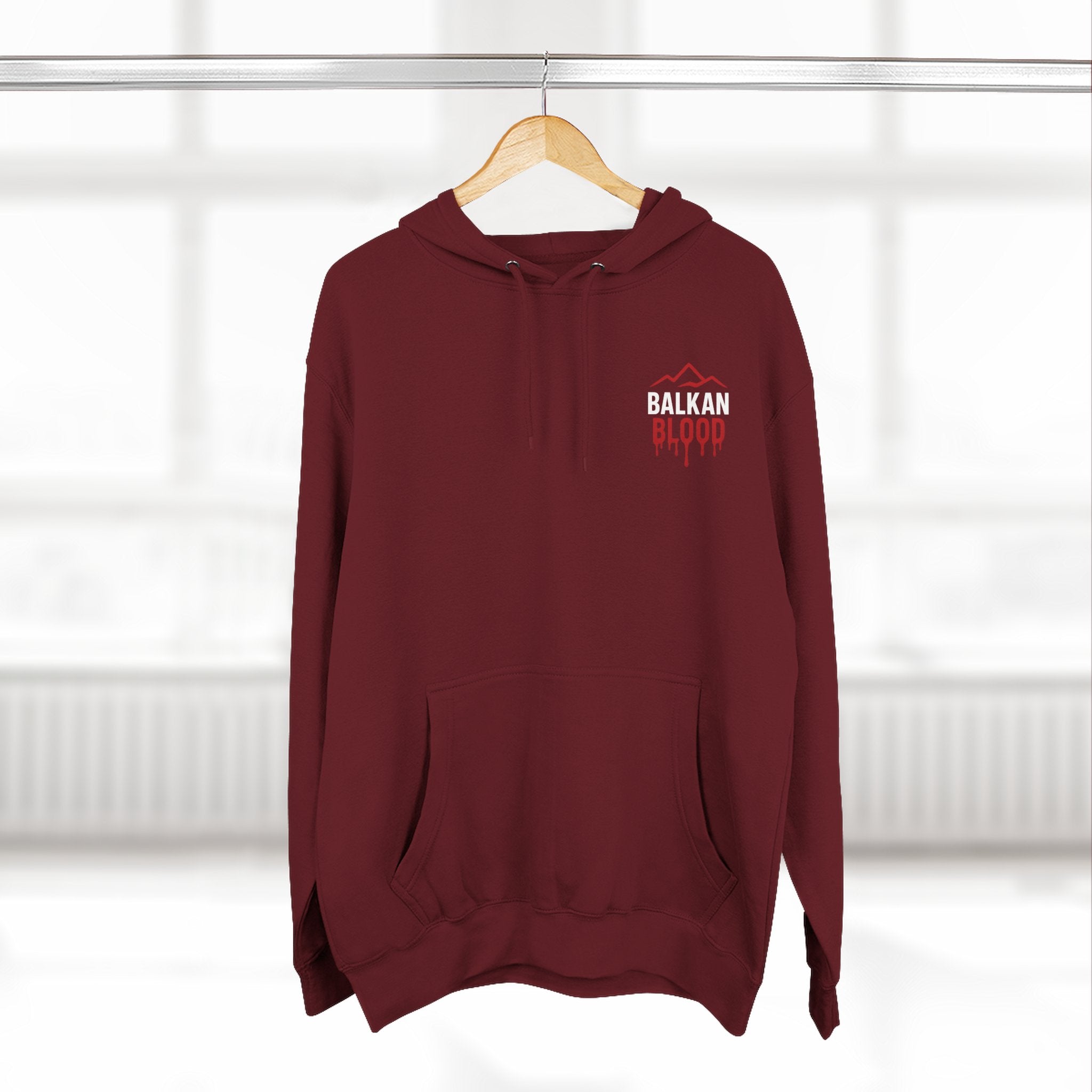 Balkan Blood Hoodie - Cozy Fleece Sweatshirt for Outdoor Adventures