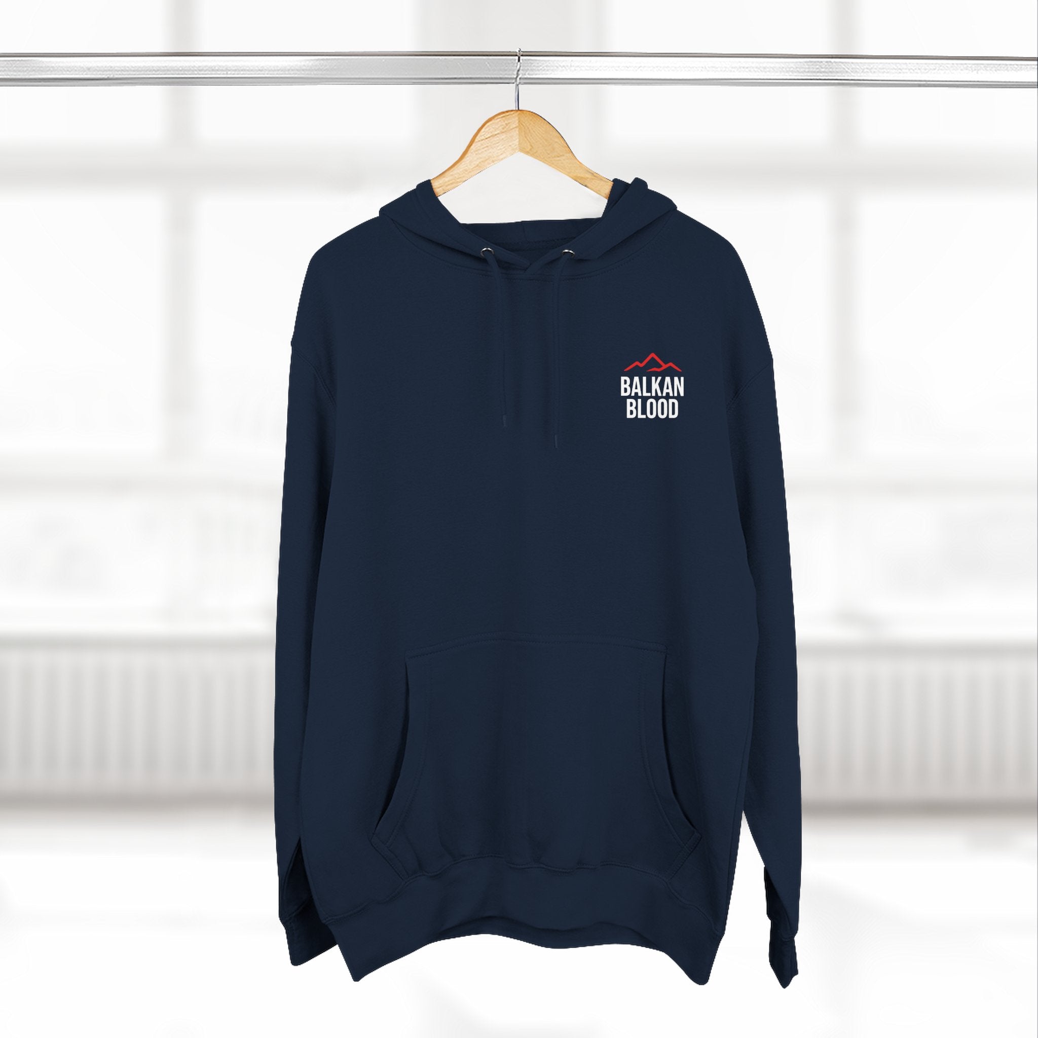 Balkan Blood Hoodie - Cozy Fleece Sweatshirt for Outdoor Adventures, Gifts for Nature Lovers, Hiking, Travel, Casual Wear