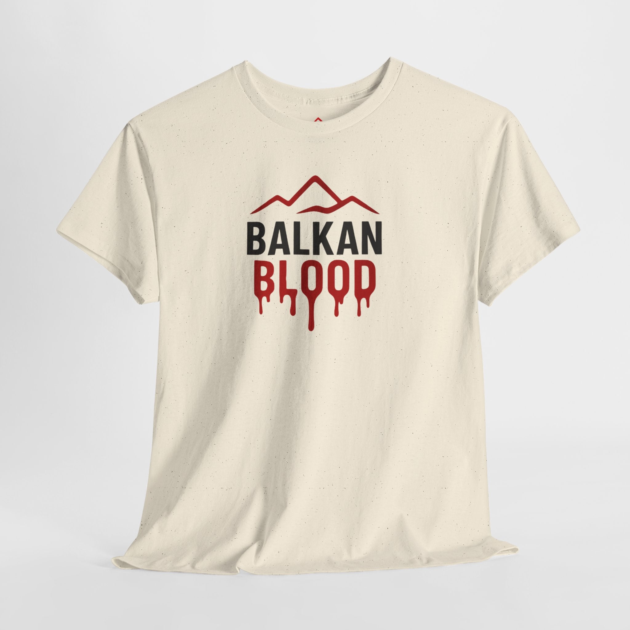 Balkan Blood T-Shirt — Heritage Graphic Tee with Multilingual “Blood” Back Print