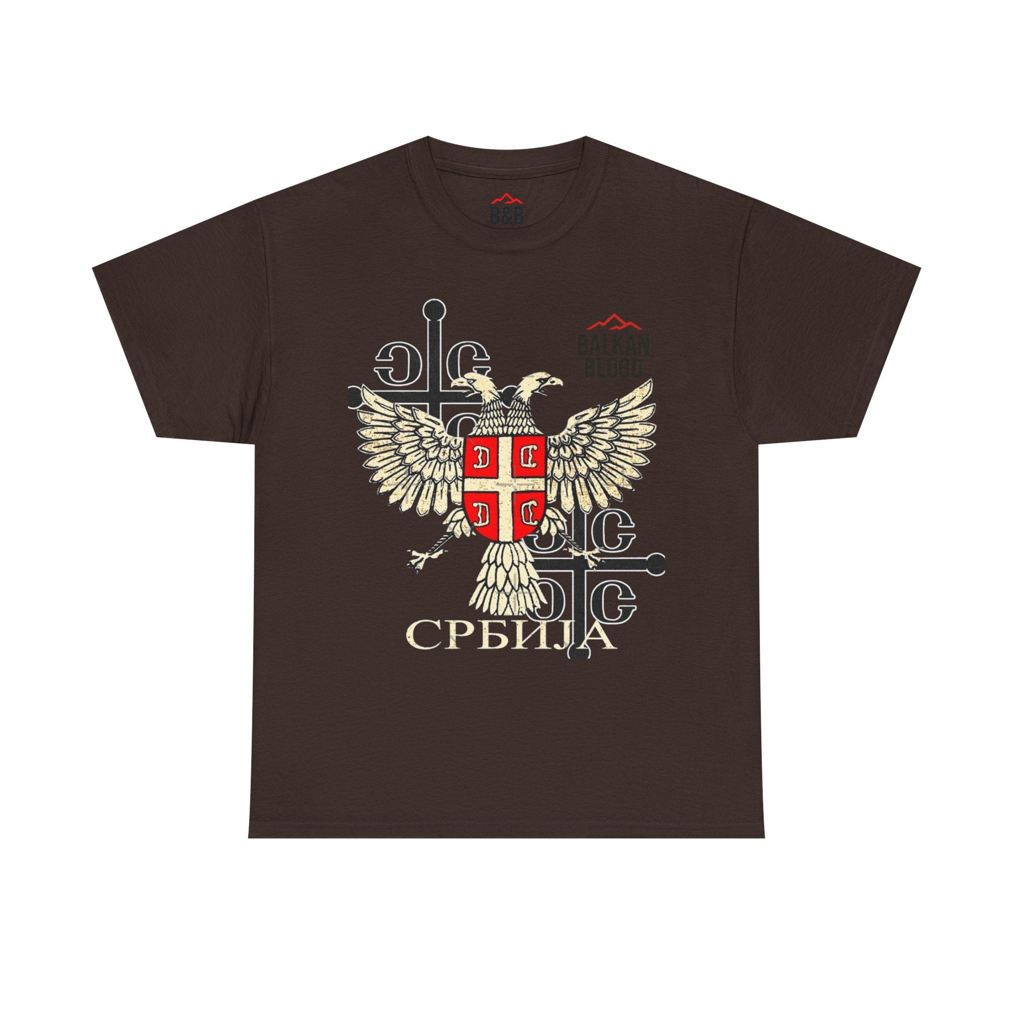 Serbian Heritage Tee, Balkan Blood Shirt, Unisex Cotton T-shirt, Cultural Pride Wear, Travel-inspired Apparel
