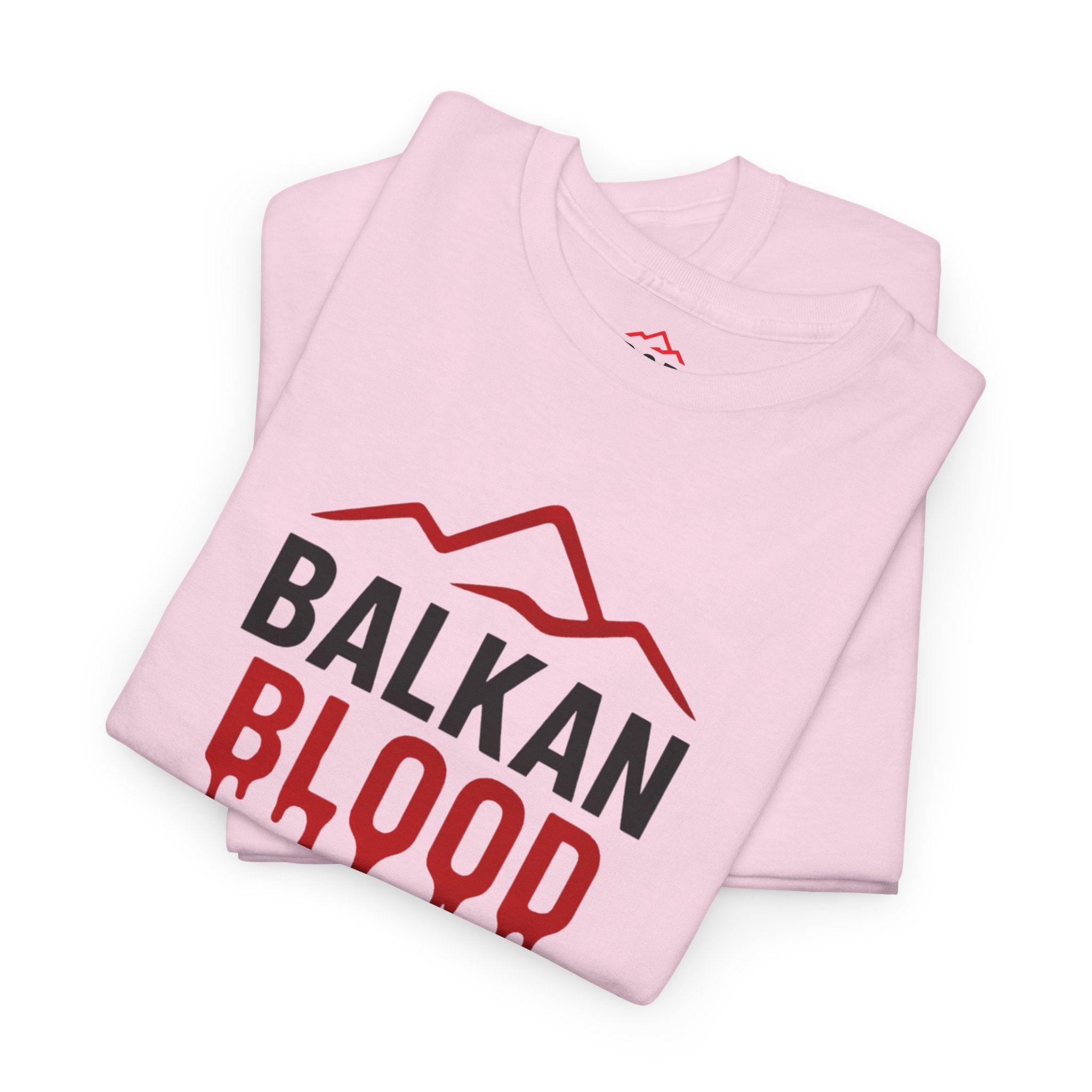 Balkan Blood T-Shirt — Heritage Graphic Tee with Multilingual “Blood” Back Print