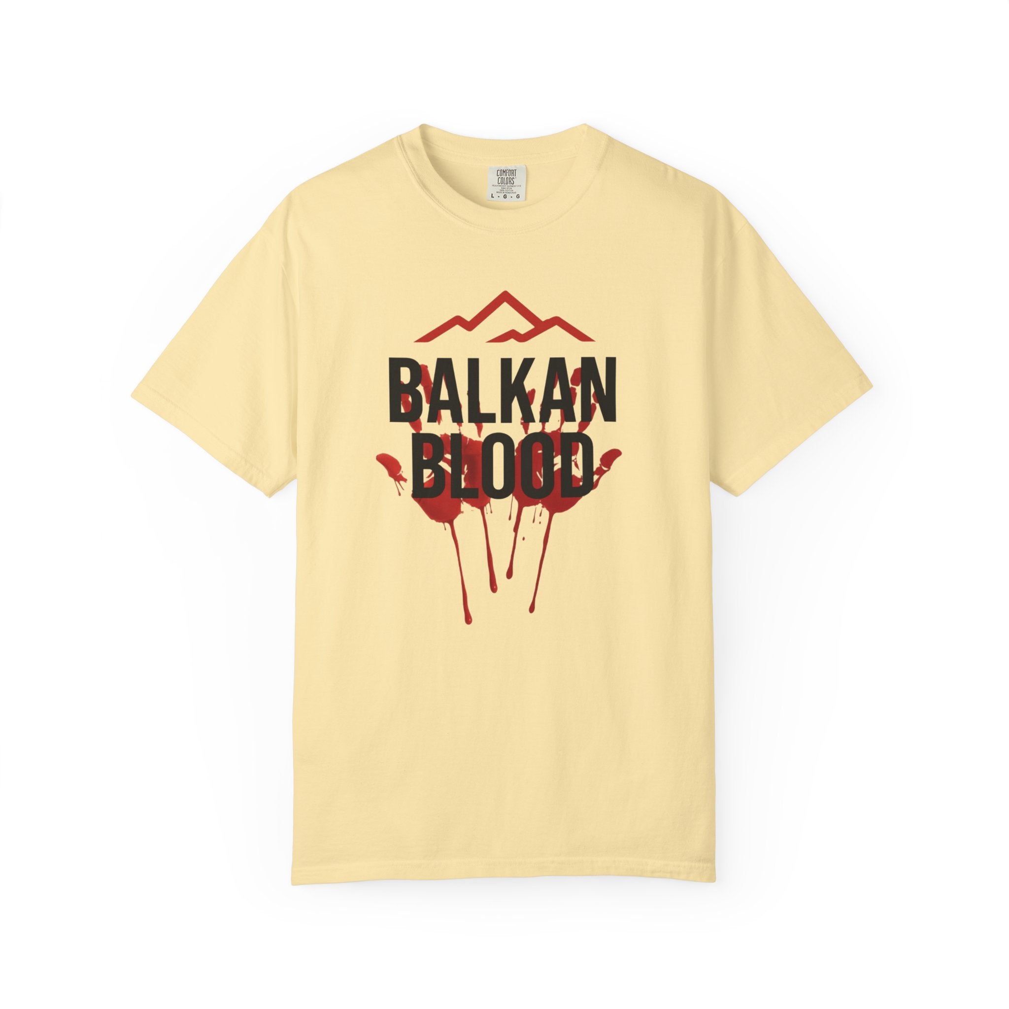 Balkan Blood Graphic T-Shirt, Unisex Streetwear, Fashion Statement Tee, Edgy Gift for Music Lovers, Halloween Apparel