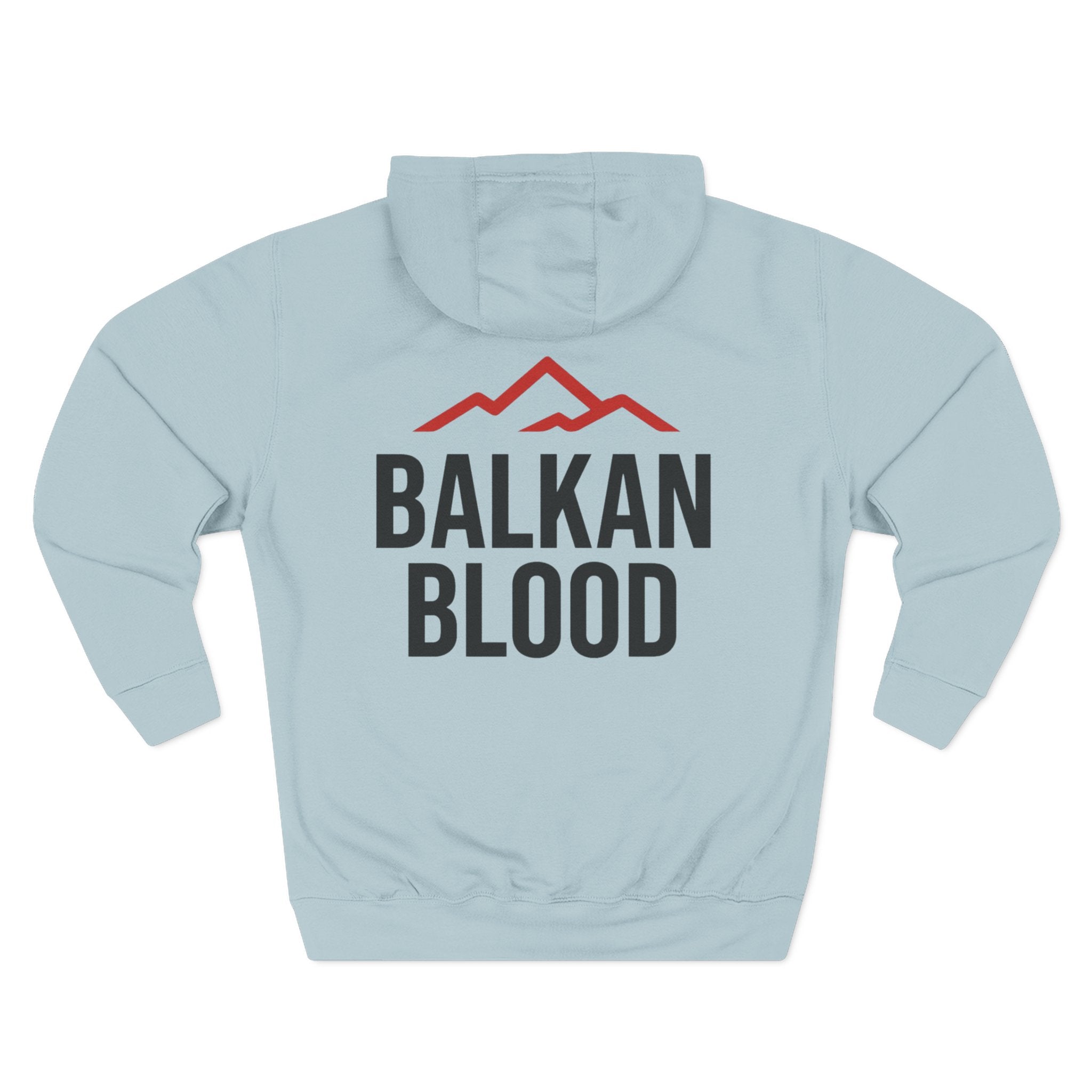 Balkan Blood Hoodie - Cozy Fleece Sweatshirt for Outdoor Adventures, Gifts for Nature Lovers, Hiking, Travel, Casual Wear