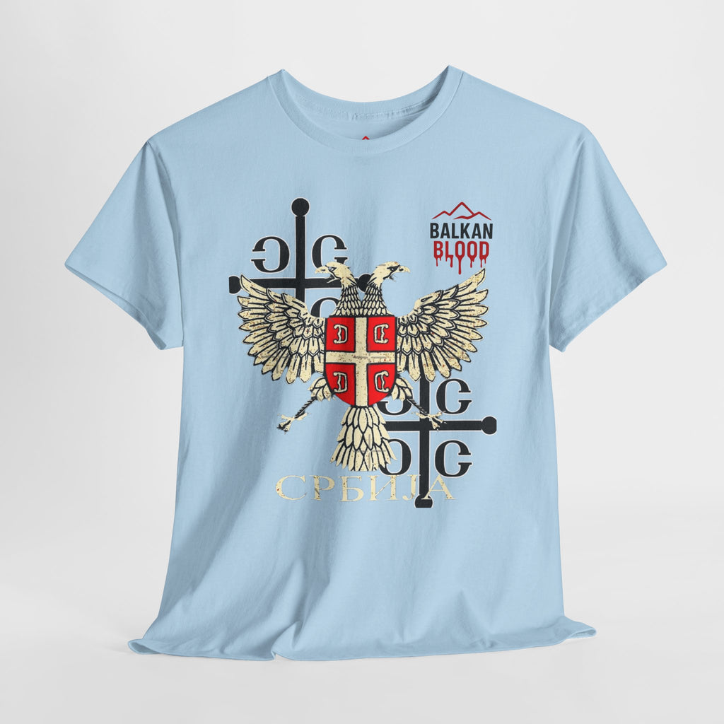 Serbian Heritage Tee, Balkan Blood Shirt, Unisex Cotton T-shirt
