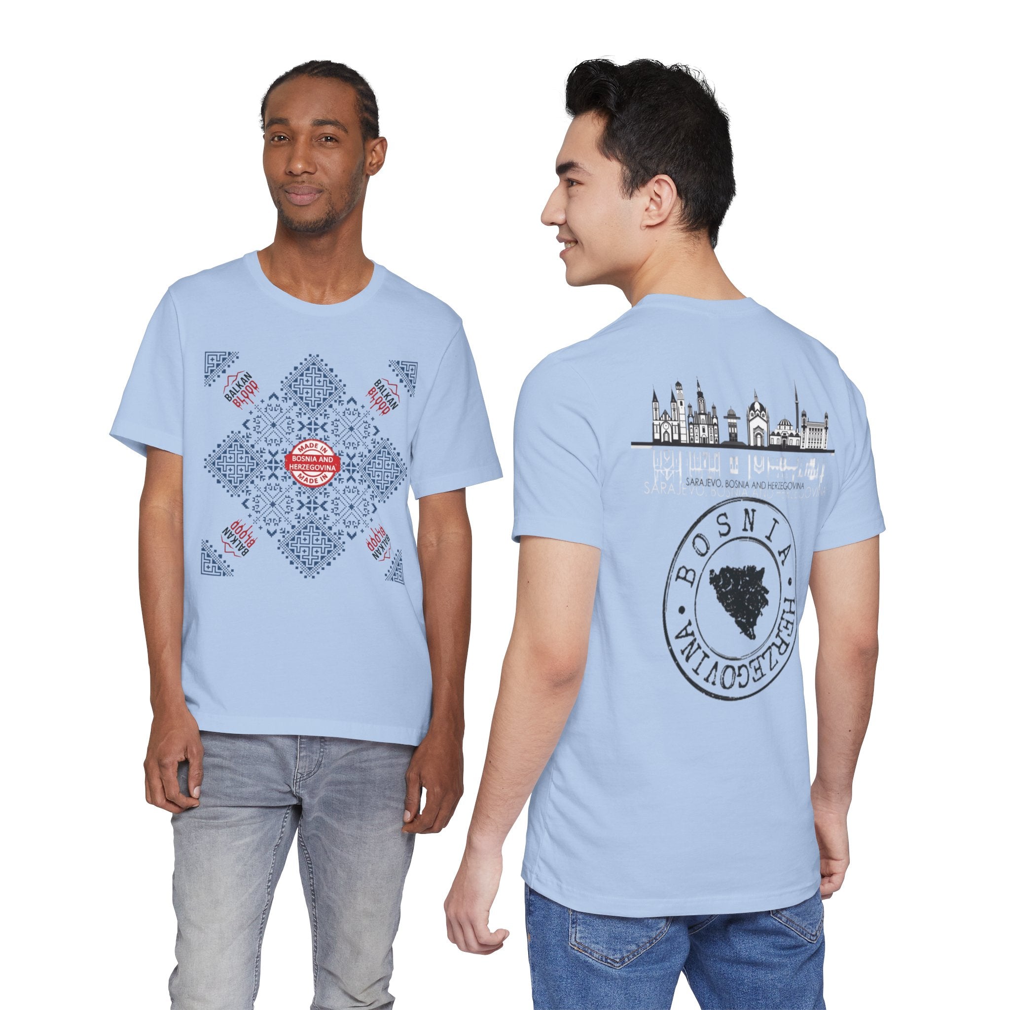 Bosnia Heritage Unisex Tee, Cultural Pride,