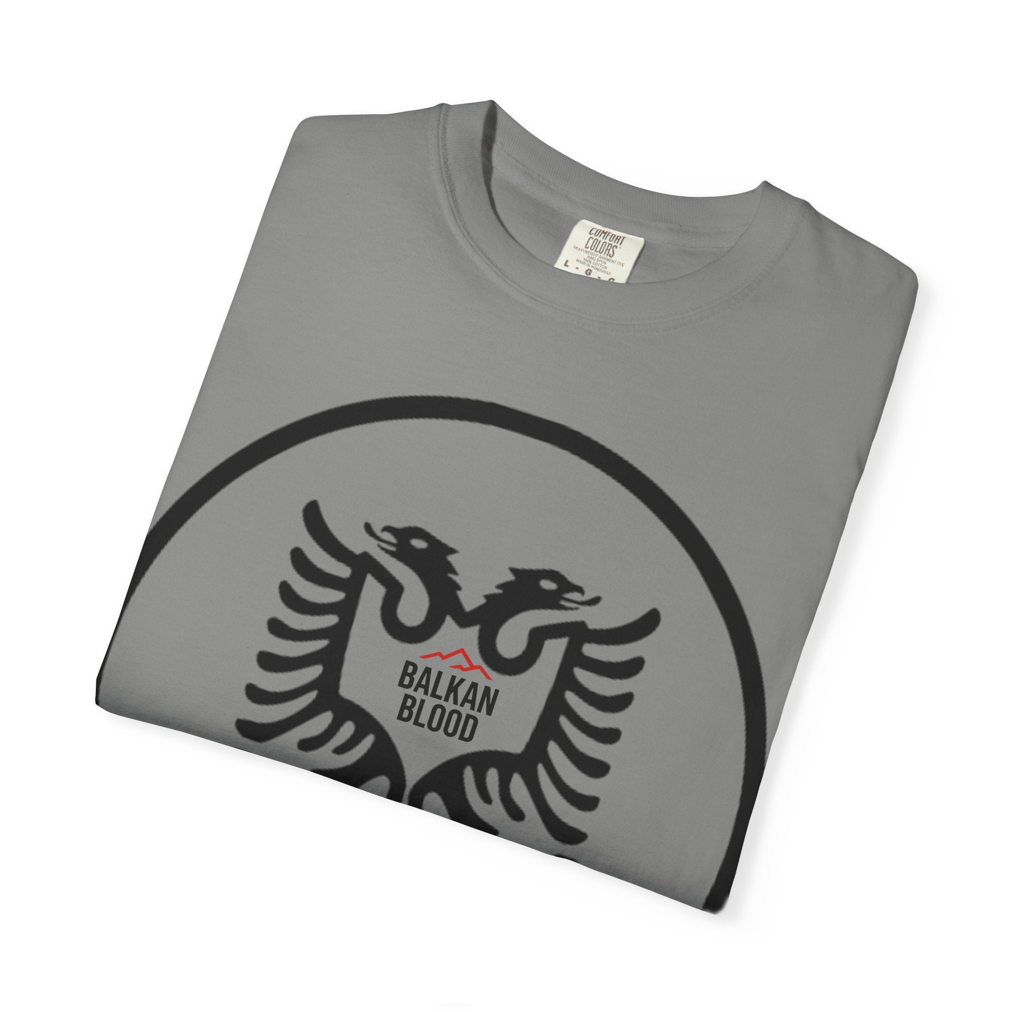 Albanian Balkan Heritage T-Shirt - Unisex Garment-Dyed Tee, Albania Pride Apparel, Cultural Gift, Travel Souvenir, Festival Wear