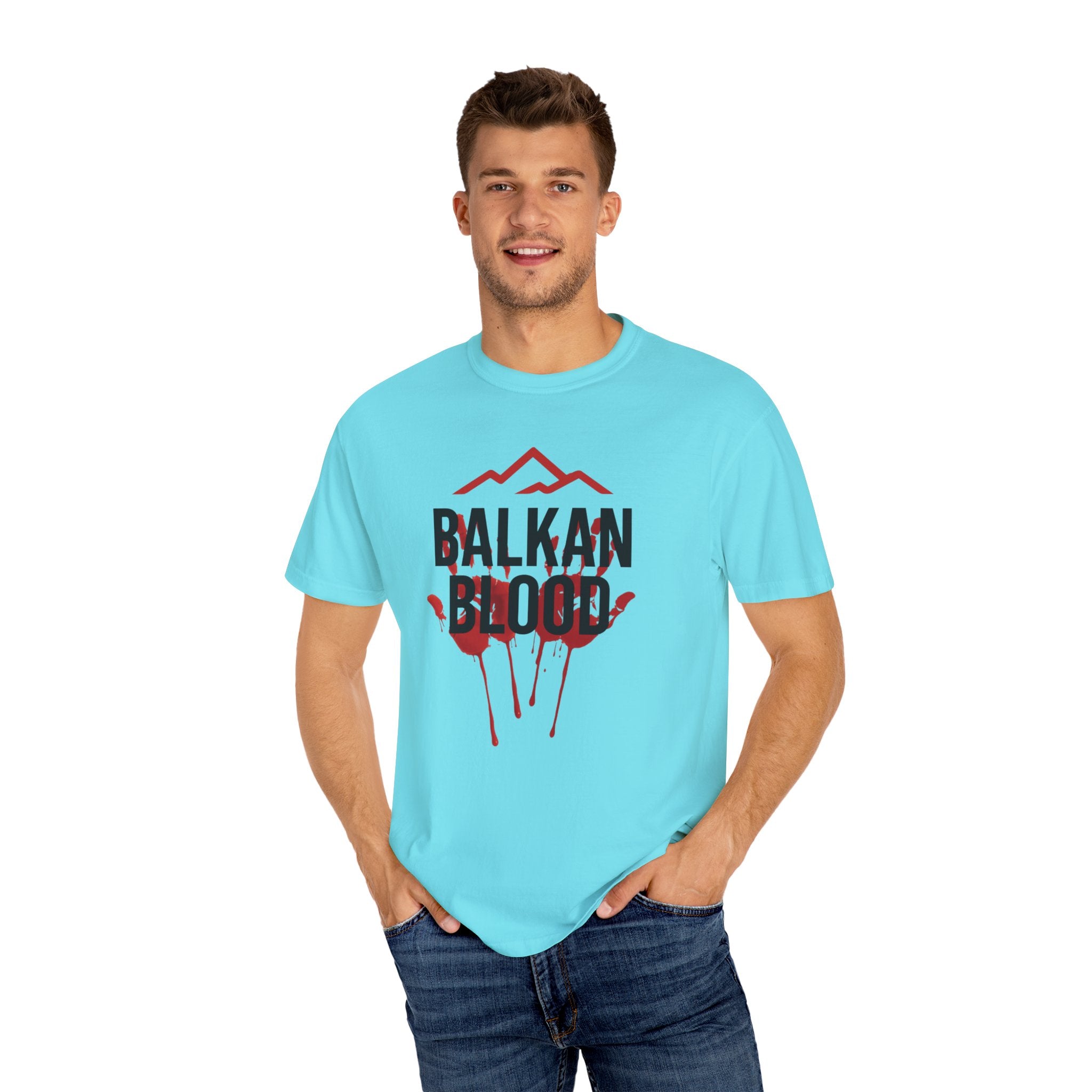 Balkan Blood Graphic T-Shirt, Unisex Streetwear, Fashion Statement Tee, Edgy Gift for Music Lovers, Halloween Apparel