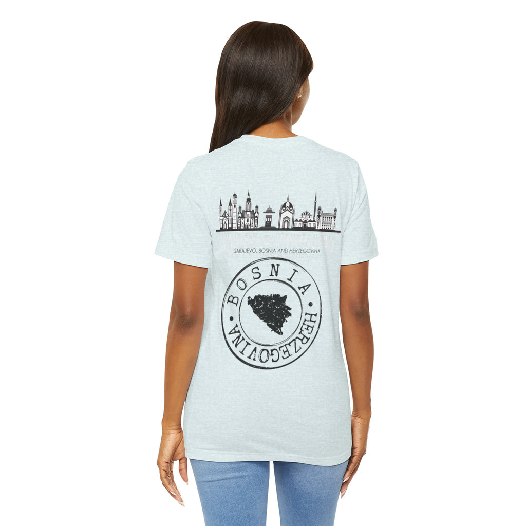 Bosnia Heritage Unisex Tee, Cultural Pride,