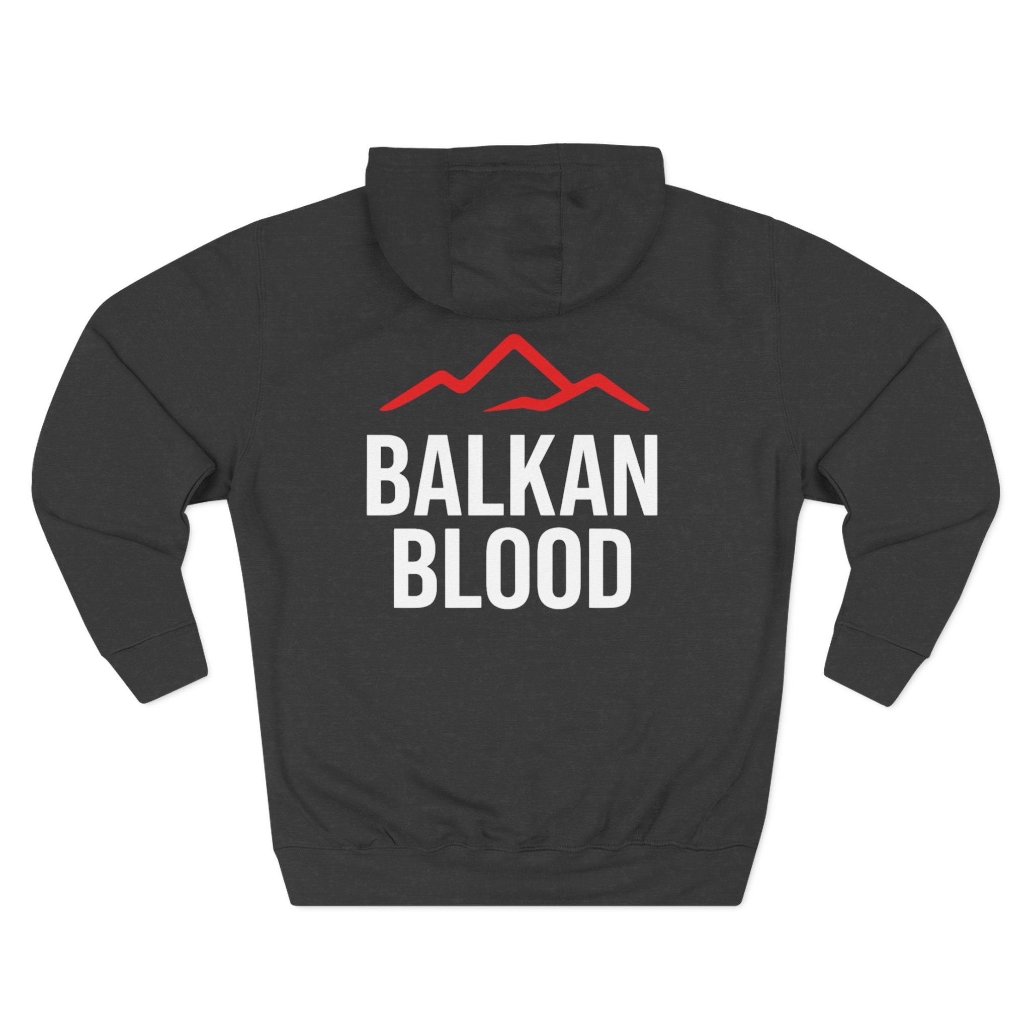 Balkan Blood Hoodie - Cozy Fleece Sweatshirt for Outdoor Adventures, Gifts for Nature Lovers, Hiking, Travel, Casual Wear