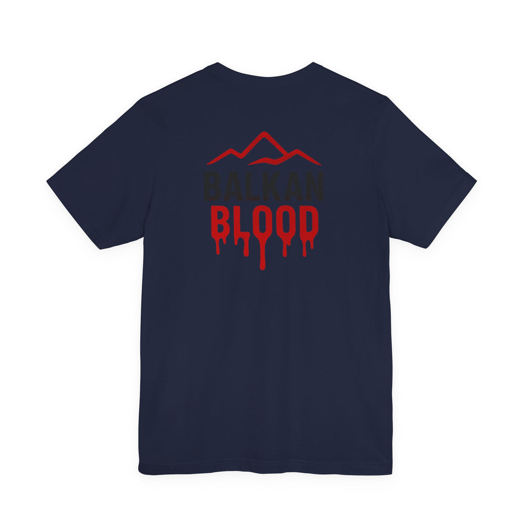Balkan Blood Tee — Red Drip Logo