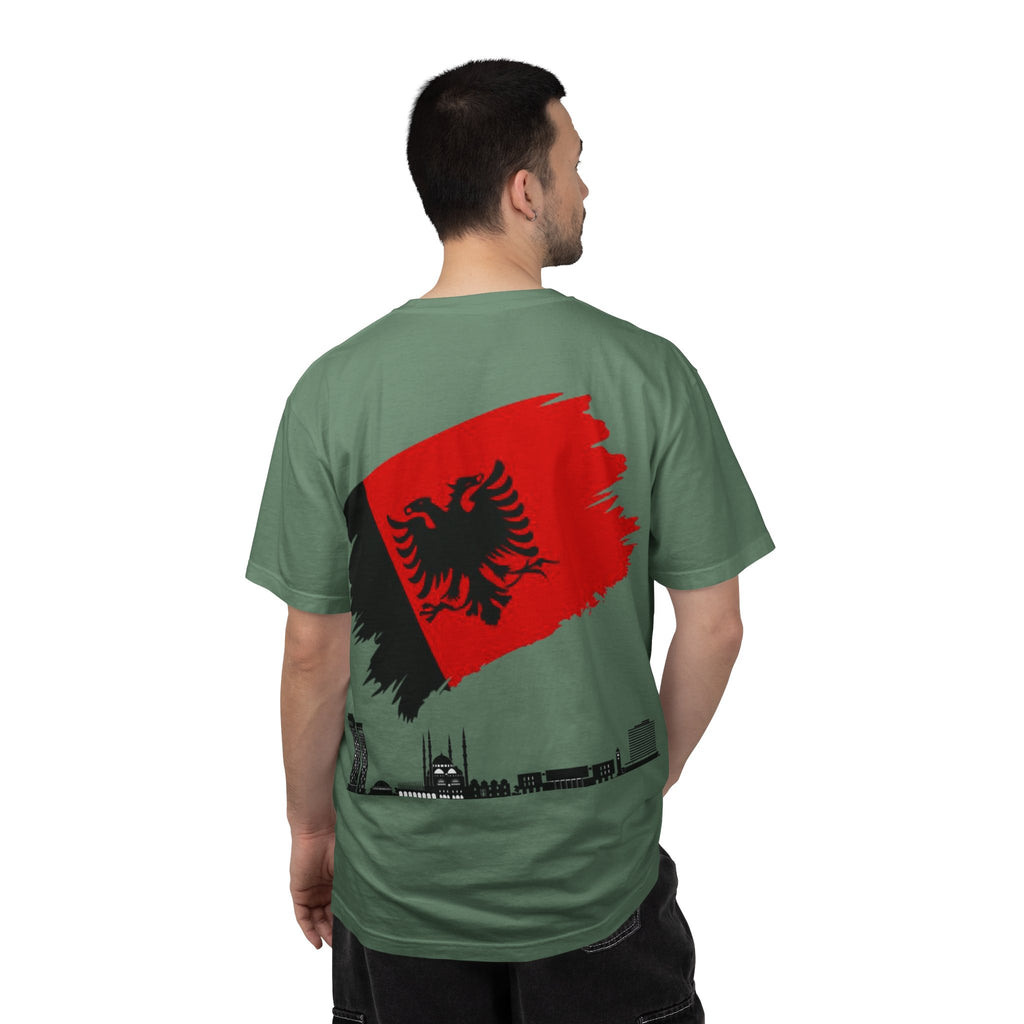 Albanian Balkan Heritage T-Shirt - Unisex Garment-Dyed Tee